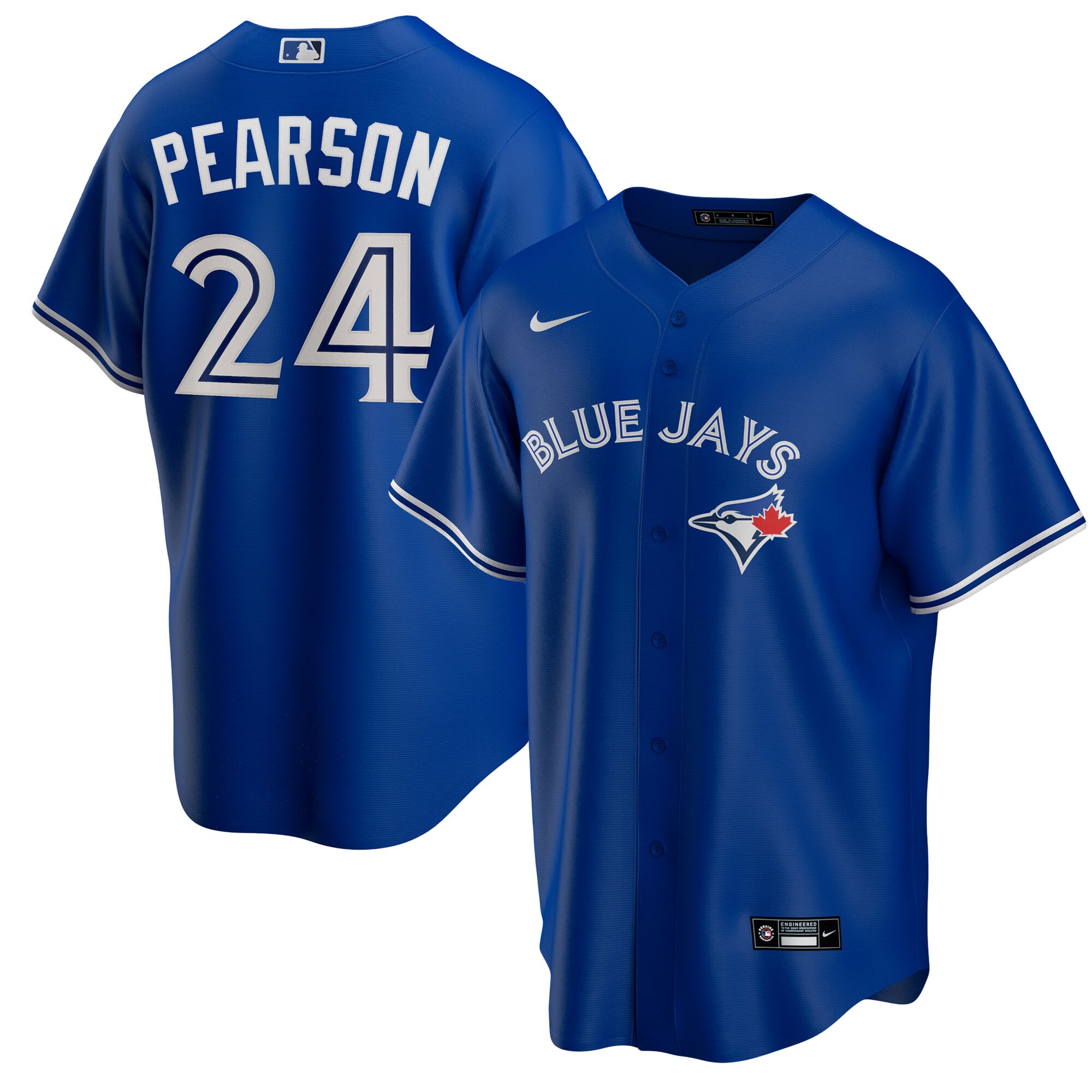Nate Pearson Toronto Blue Jays Nike Replica Player Name Jersey - Royal - vstockx
