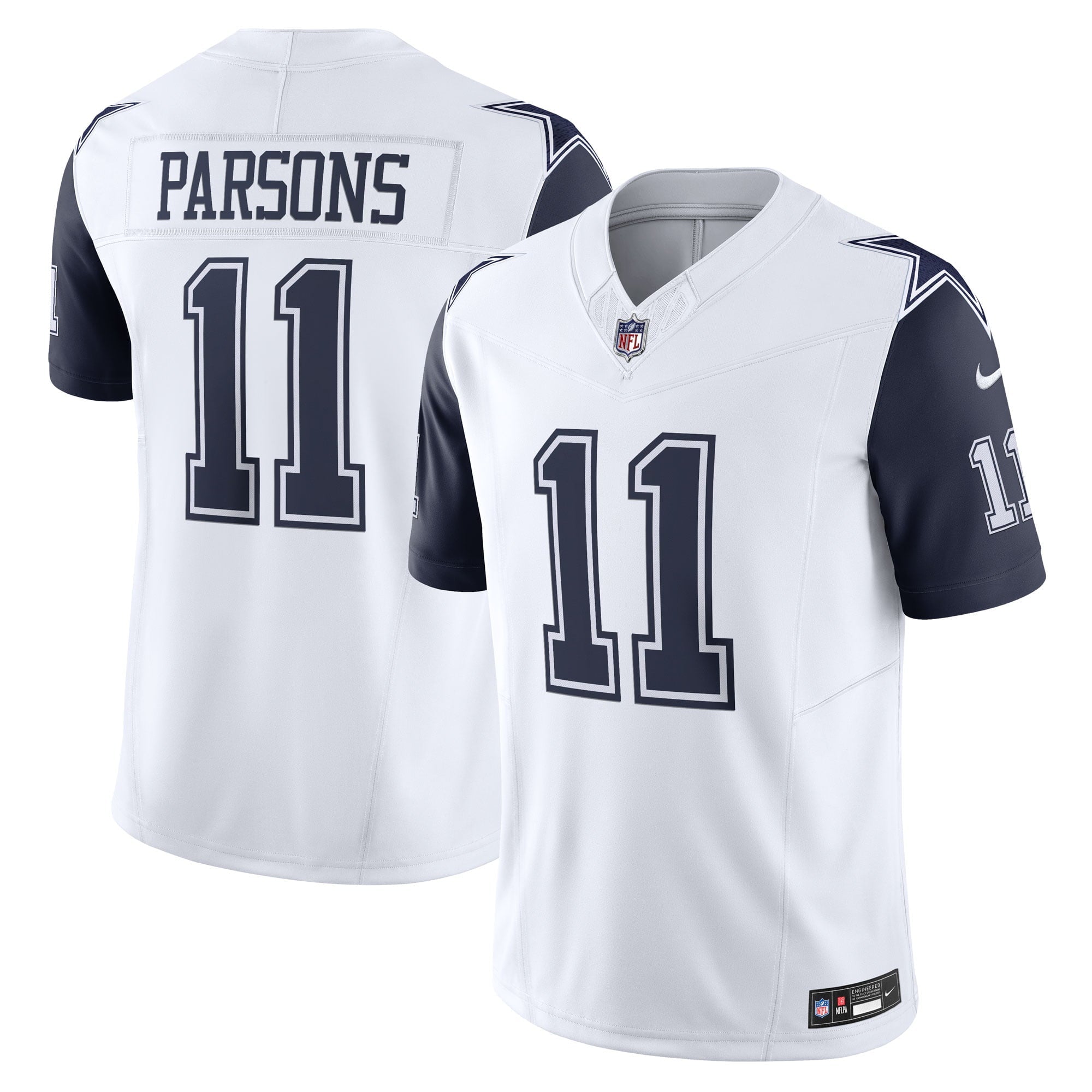 Men's Nike Micah Parsons White Dallas Cowboys Vapor F.U.S.E. Limited Jersey - vstockx
