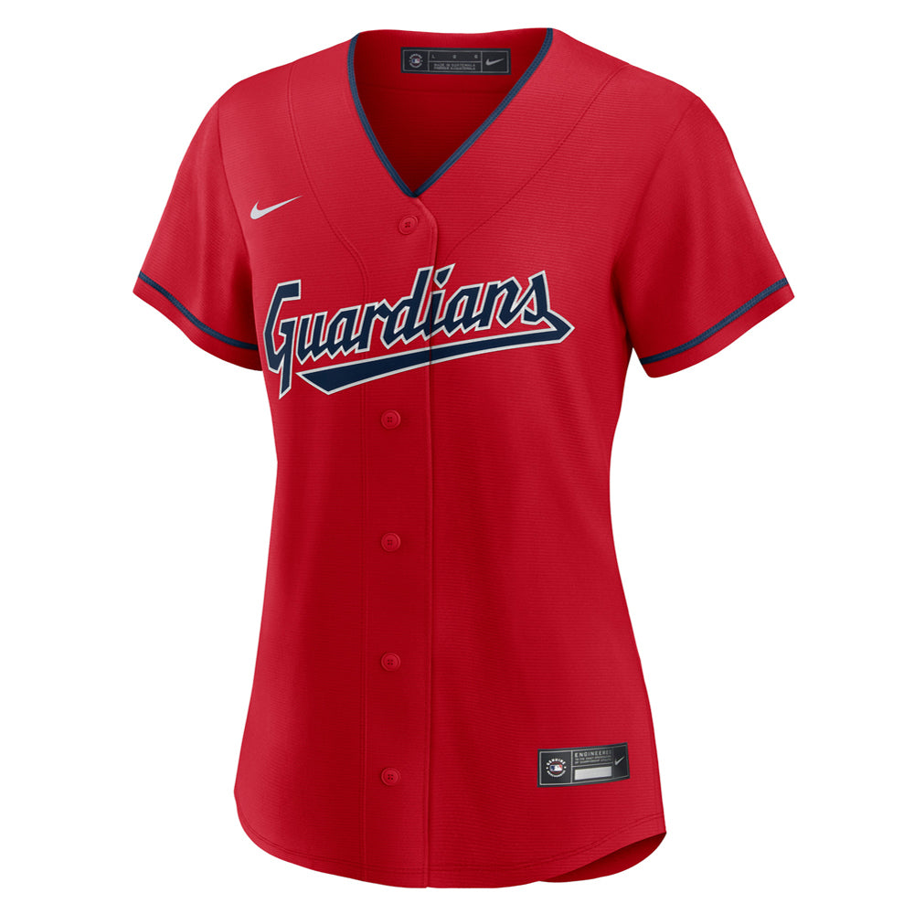 Women's Cleveland Guardians Jose Ramirez Alternate Player Jersey - Red - vstockx