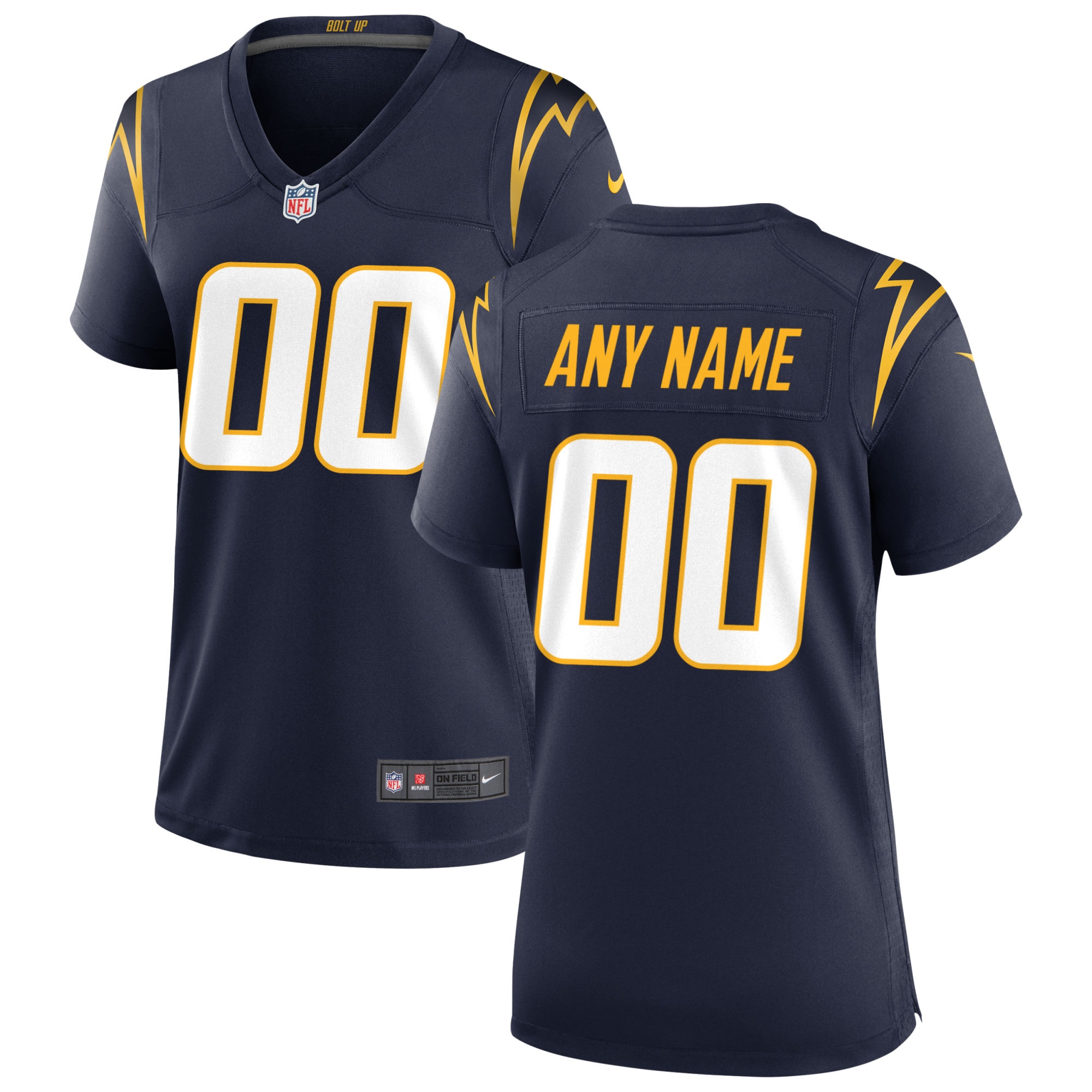 Los Angeles Chargers Nike Women's Alternate Custom Game Jersey - Navy - vstockx
