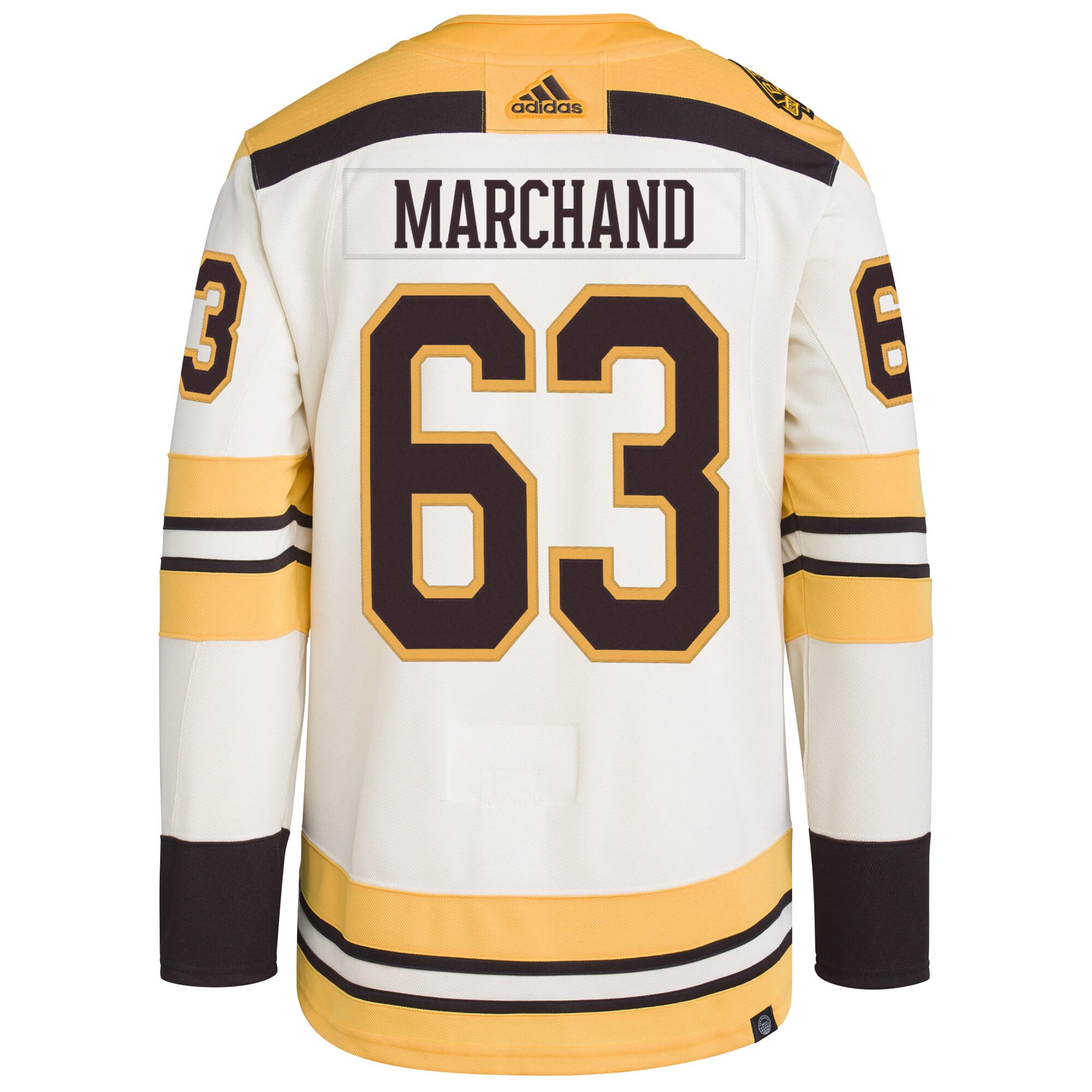 Brad Marchand Boston Bruins adidas Primegreen Authentic Pro Player Jersey - Cream - vstockx