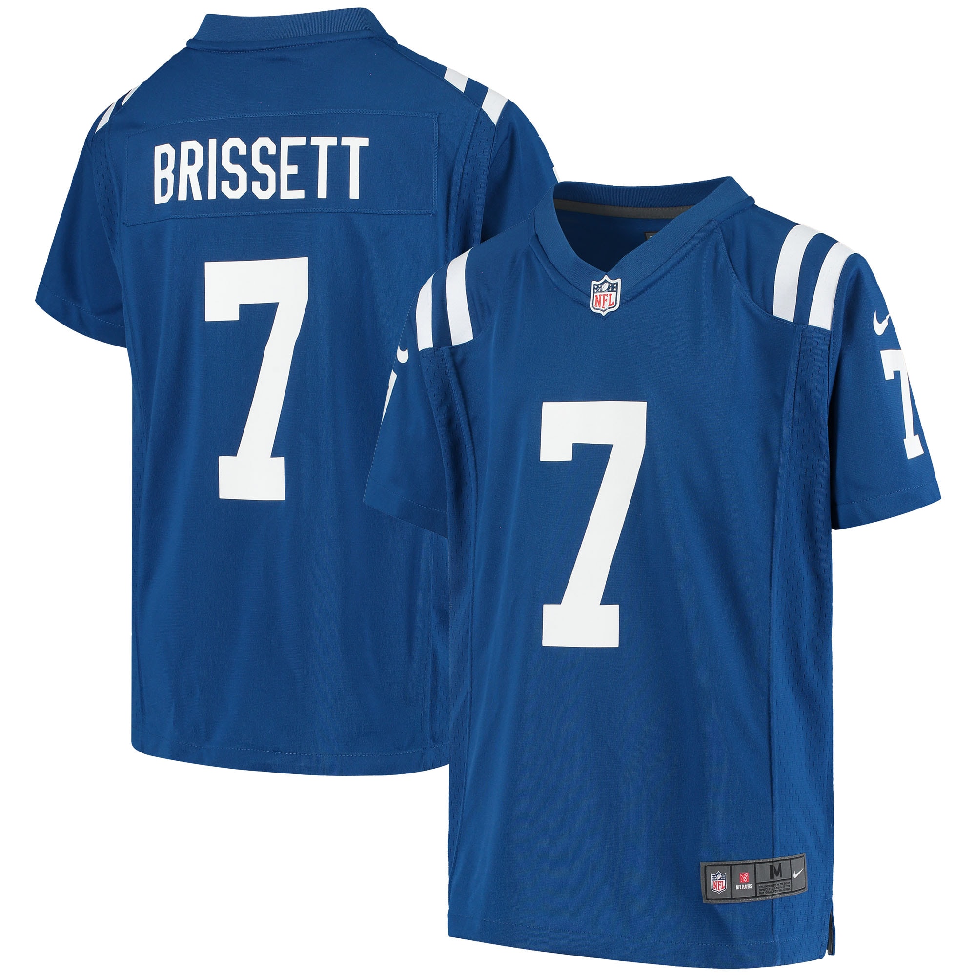 Jacoby Brissett Indianapolis Colts Youth Game Player Jersey - Royal - vstockx