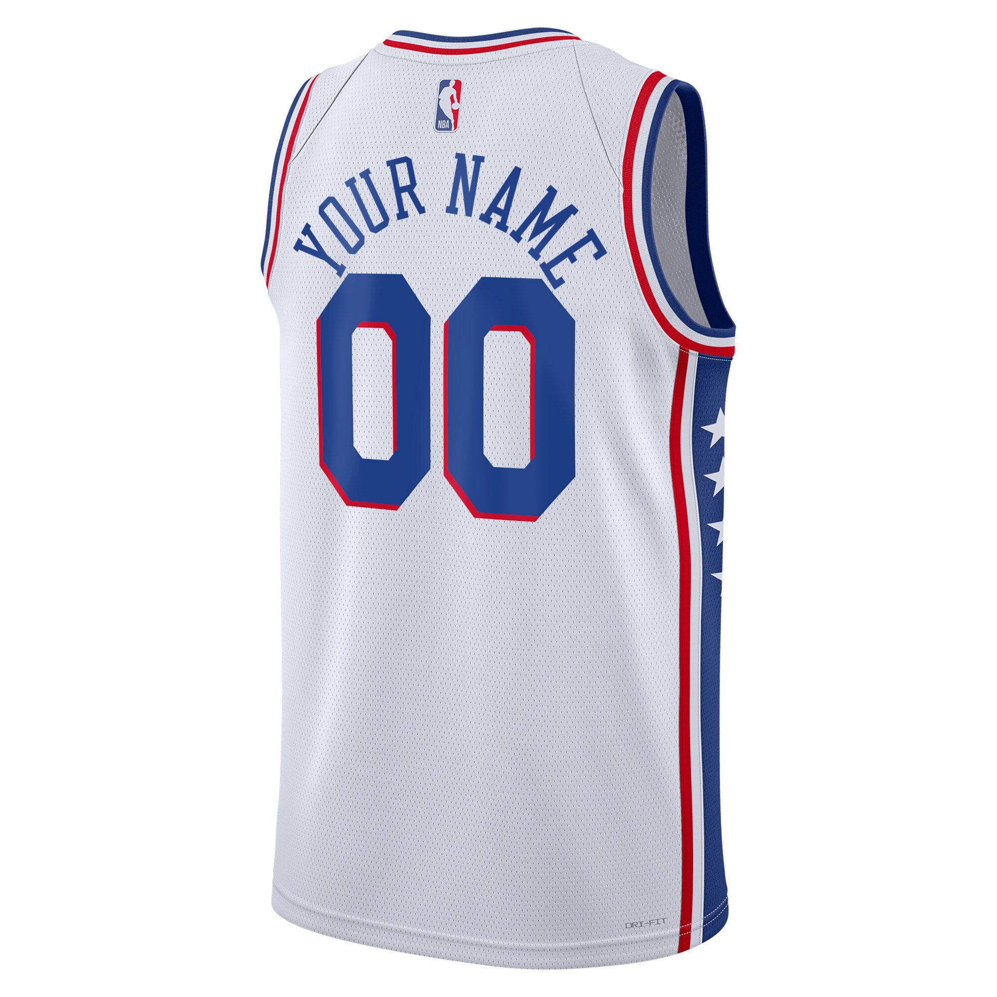 Philadelphia 76ers Nike Unisex 2022/23 Swingman Custom Jersey White - Association Edition - vstockx