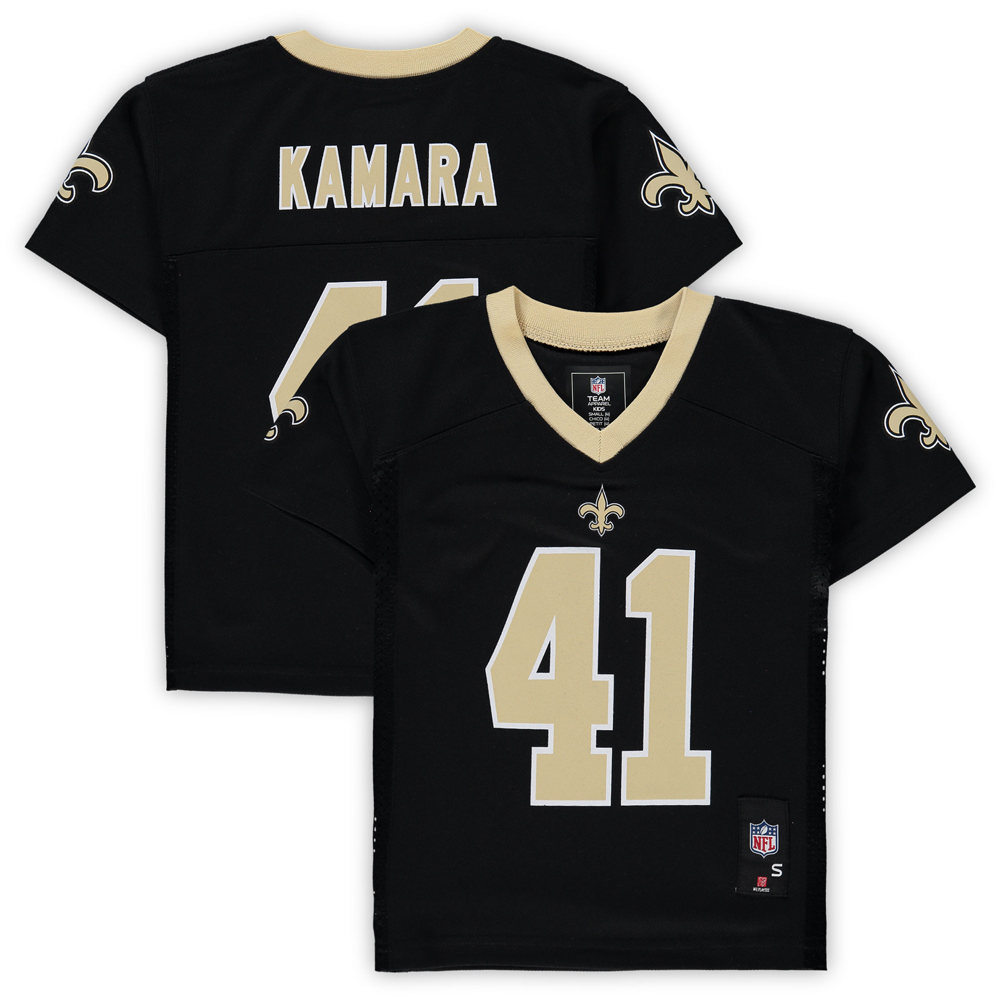 Alvin Kamara New Orleans Saints Preschool Replica Player Jersey - Black - vstockx