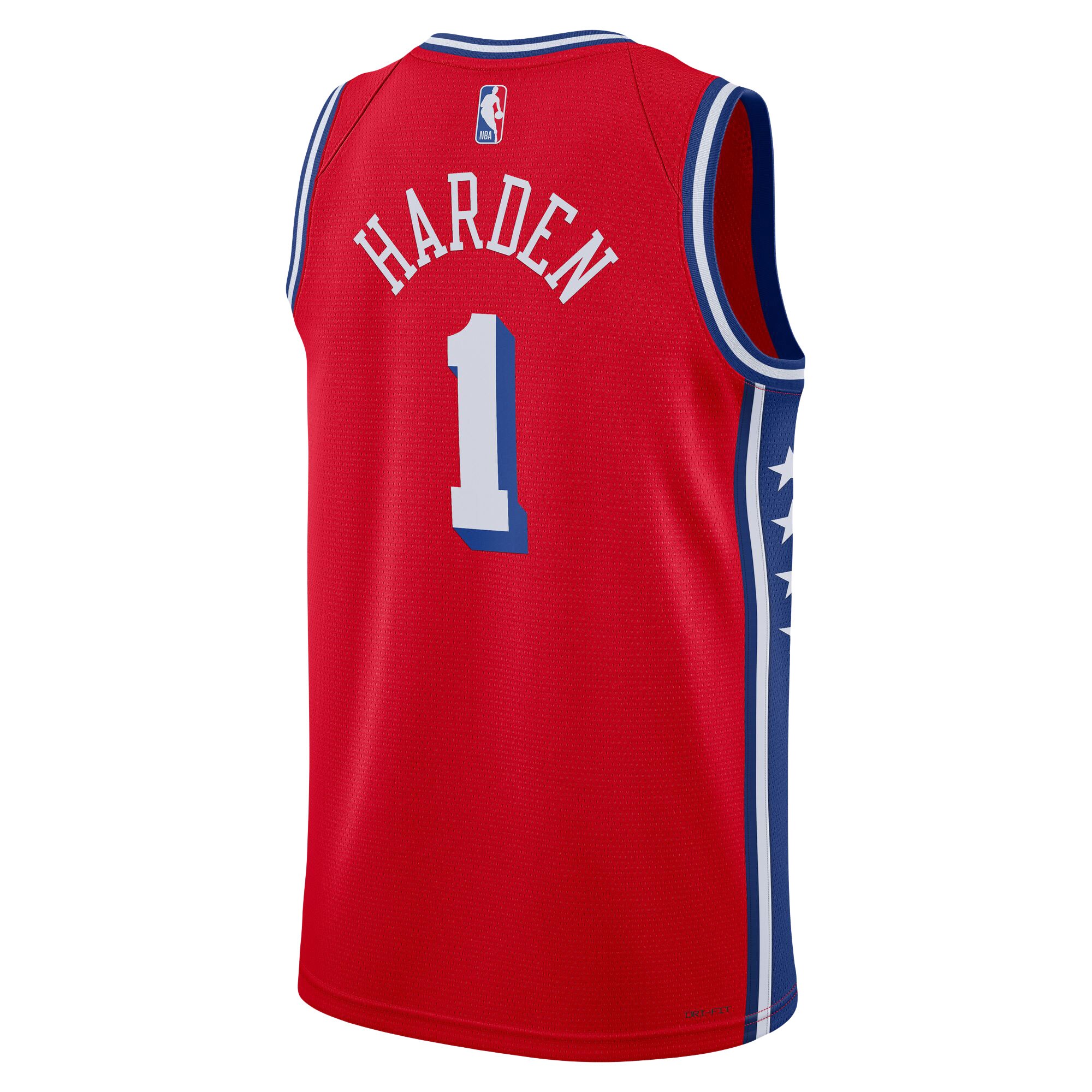 James Harden Philadelphia 76ers Jordans Brand Unisex Swingman Jersey - Statement Edition - Red - vstockx