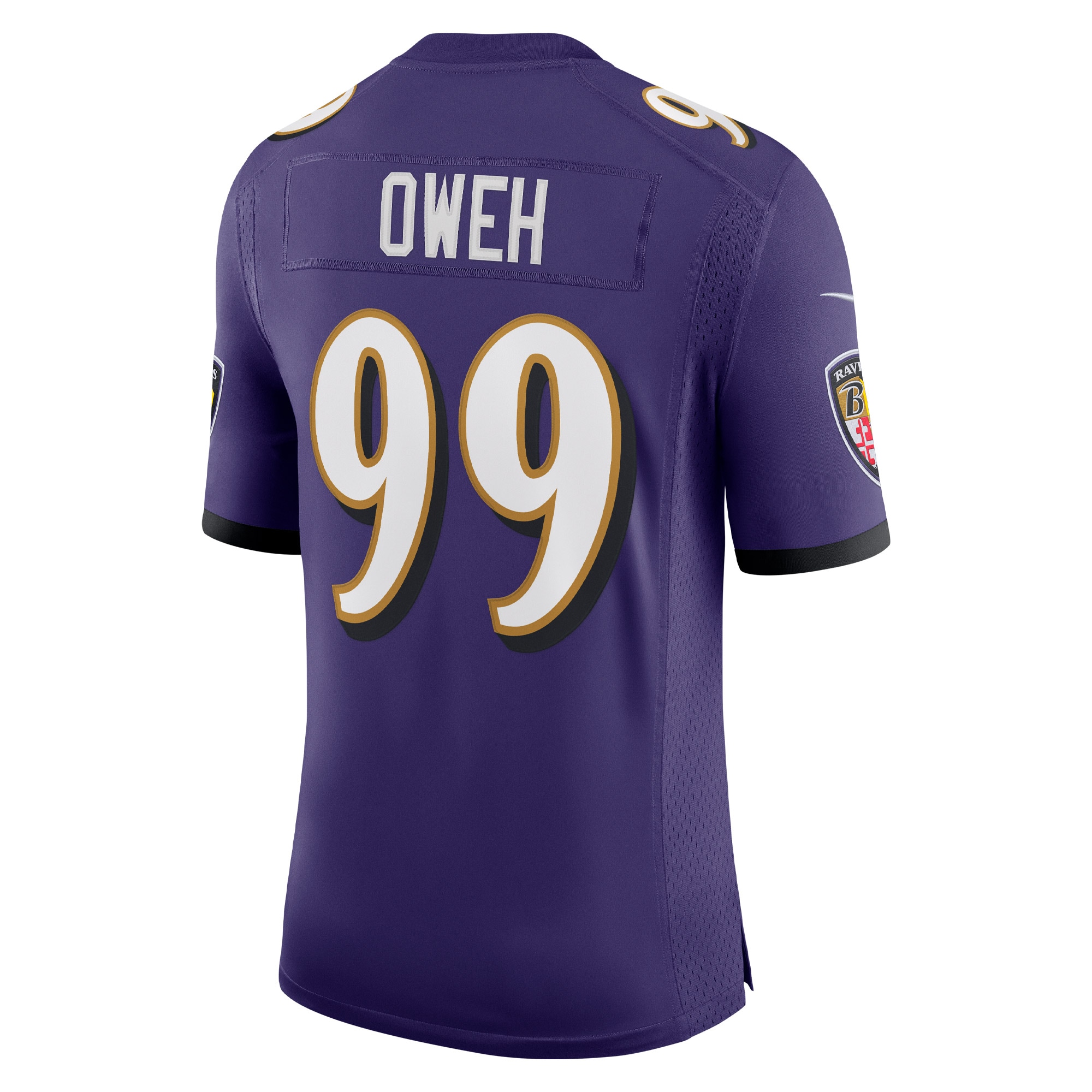 Odafe Oweh Baltimore Ravens Nike Vapor Limited Jersey - Purple - vstockx