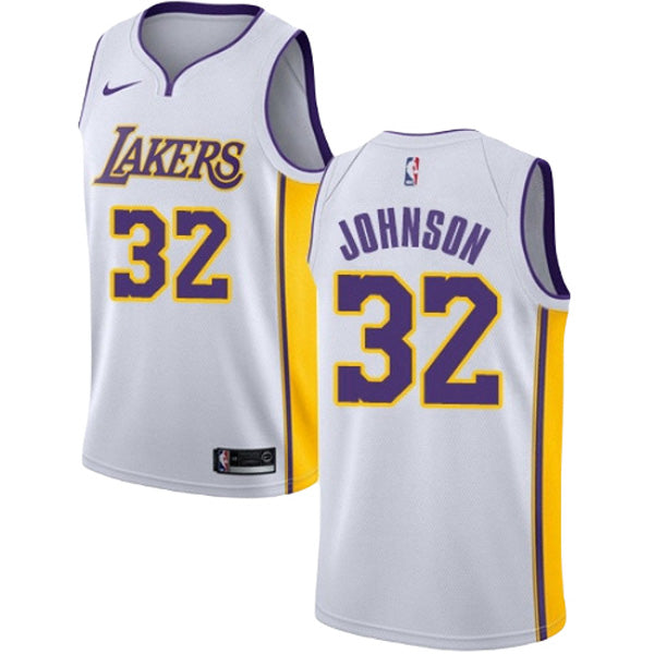 Men's Los Angeles Lakers Magic Johnson Association Jersey - White - vstockx