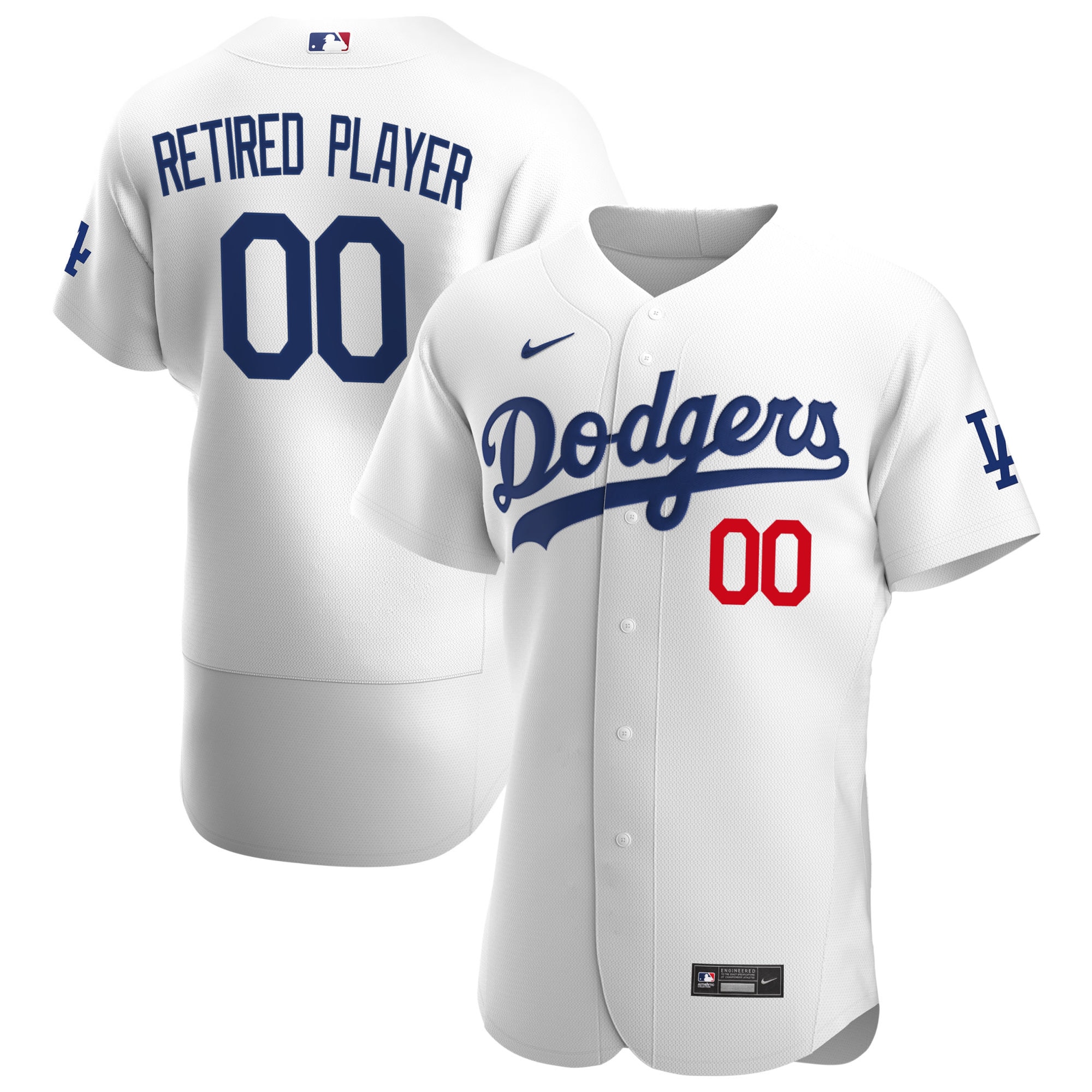 Los Angeles Dodgers Nike Home Pick-A-Player Retired Roster Authentic Jersey - White - vstockx