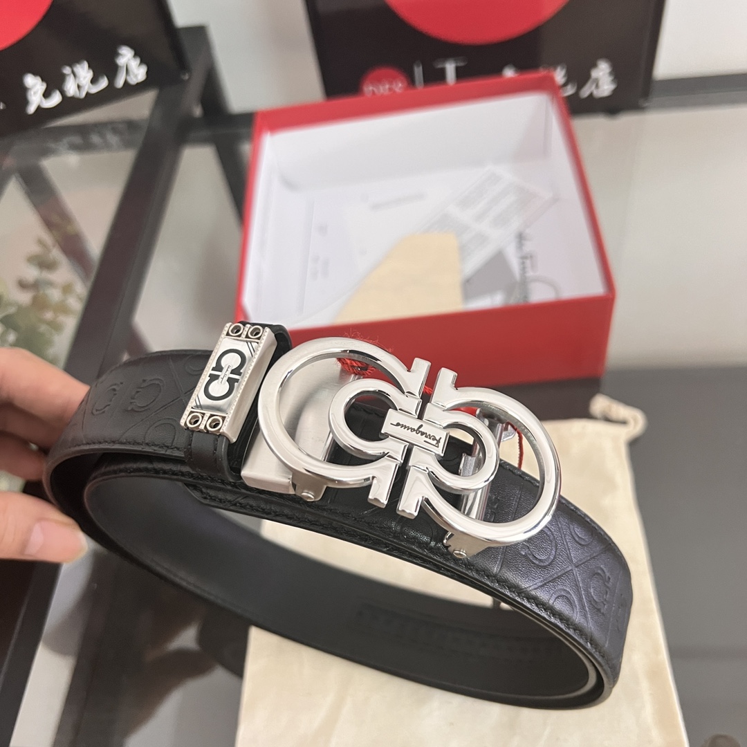 Streetwear Belt Ferragamo 320255 size:3.5cm - vstockx