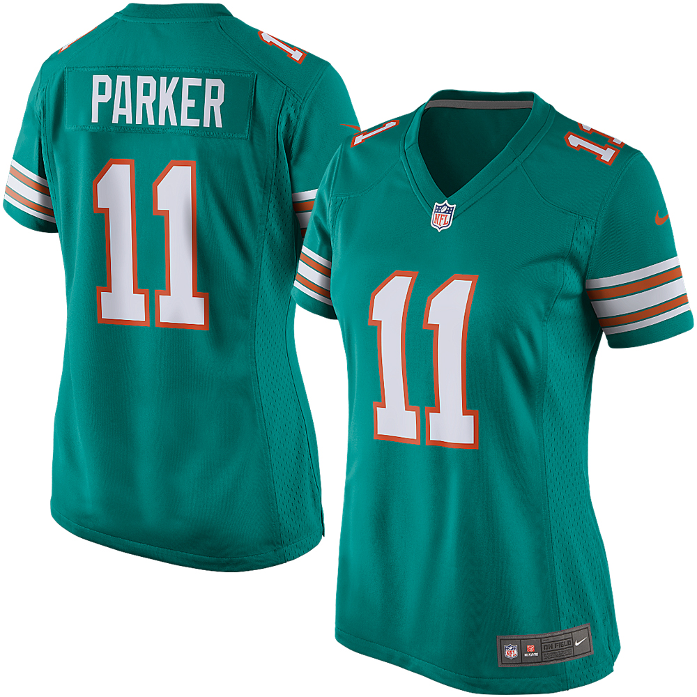 DeVante Parker Miami Dolphins Nike Women's Game Player Jersey - Aqua - vstockx