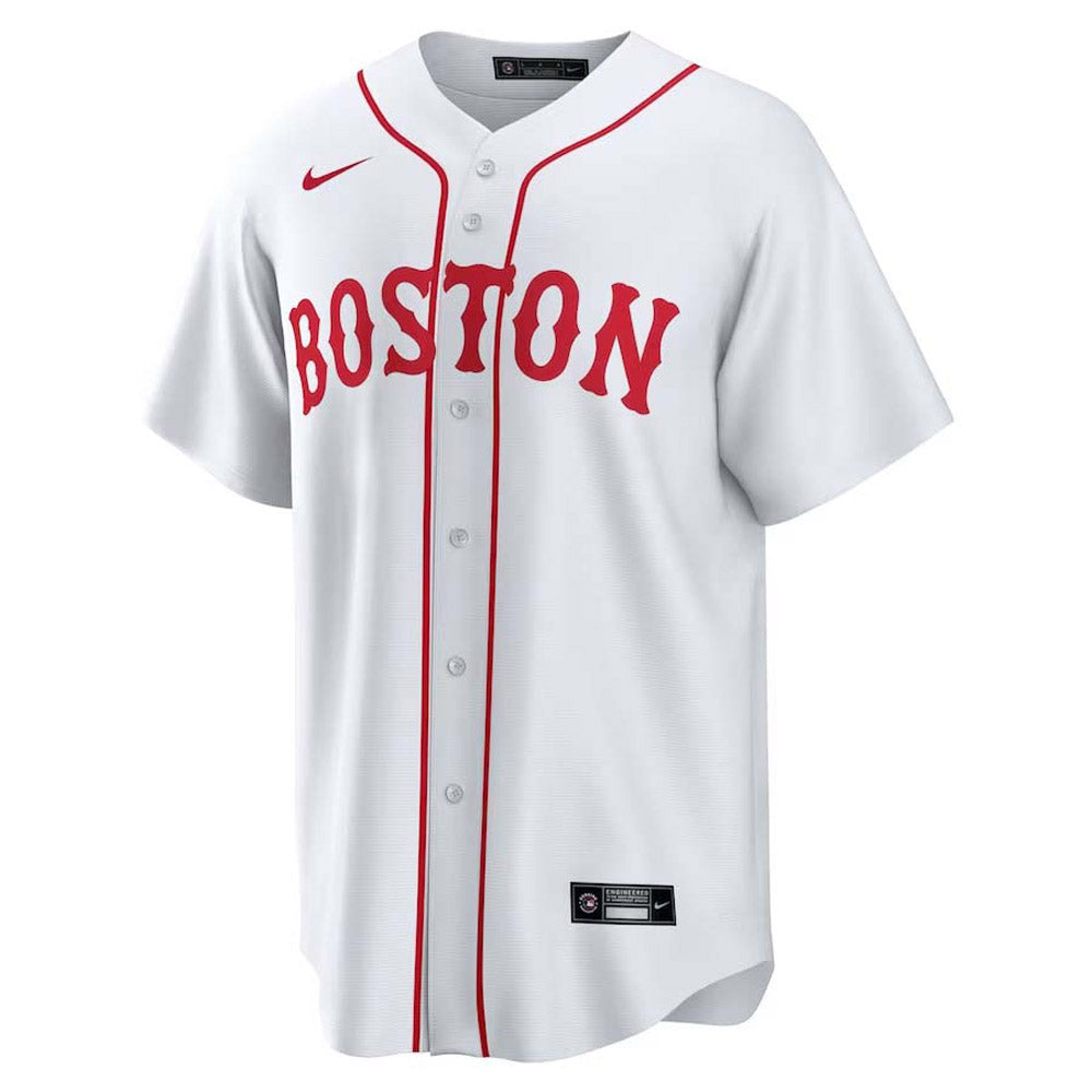 Men's Boston Red Sox Mookie Betts Replica Home Jersey - White - vstockx
