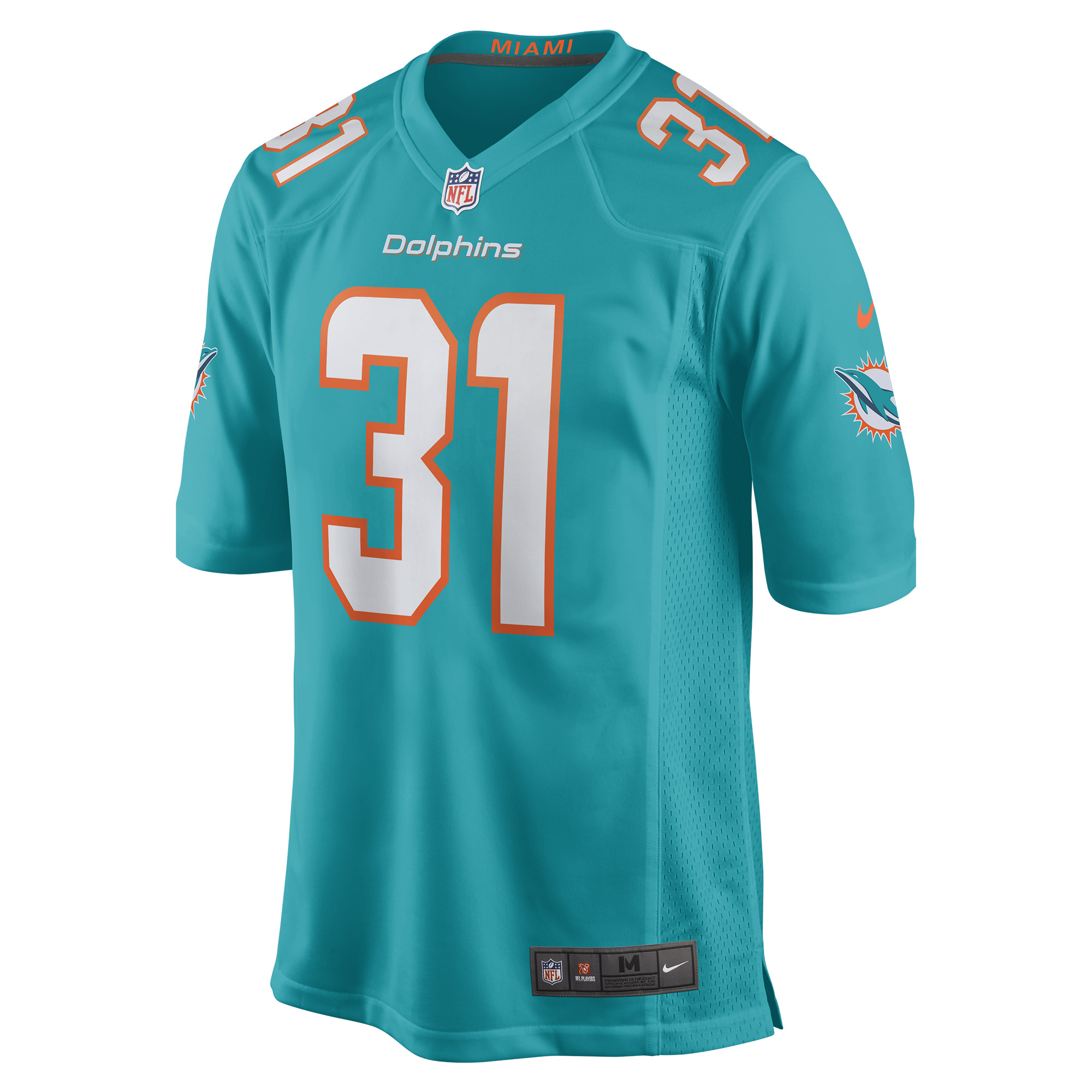 Raheem Mostert Miami Dolphins Nike Game Jersey - Aqua - vstockx