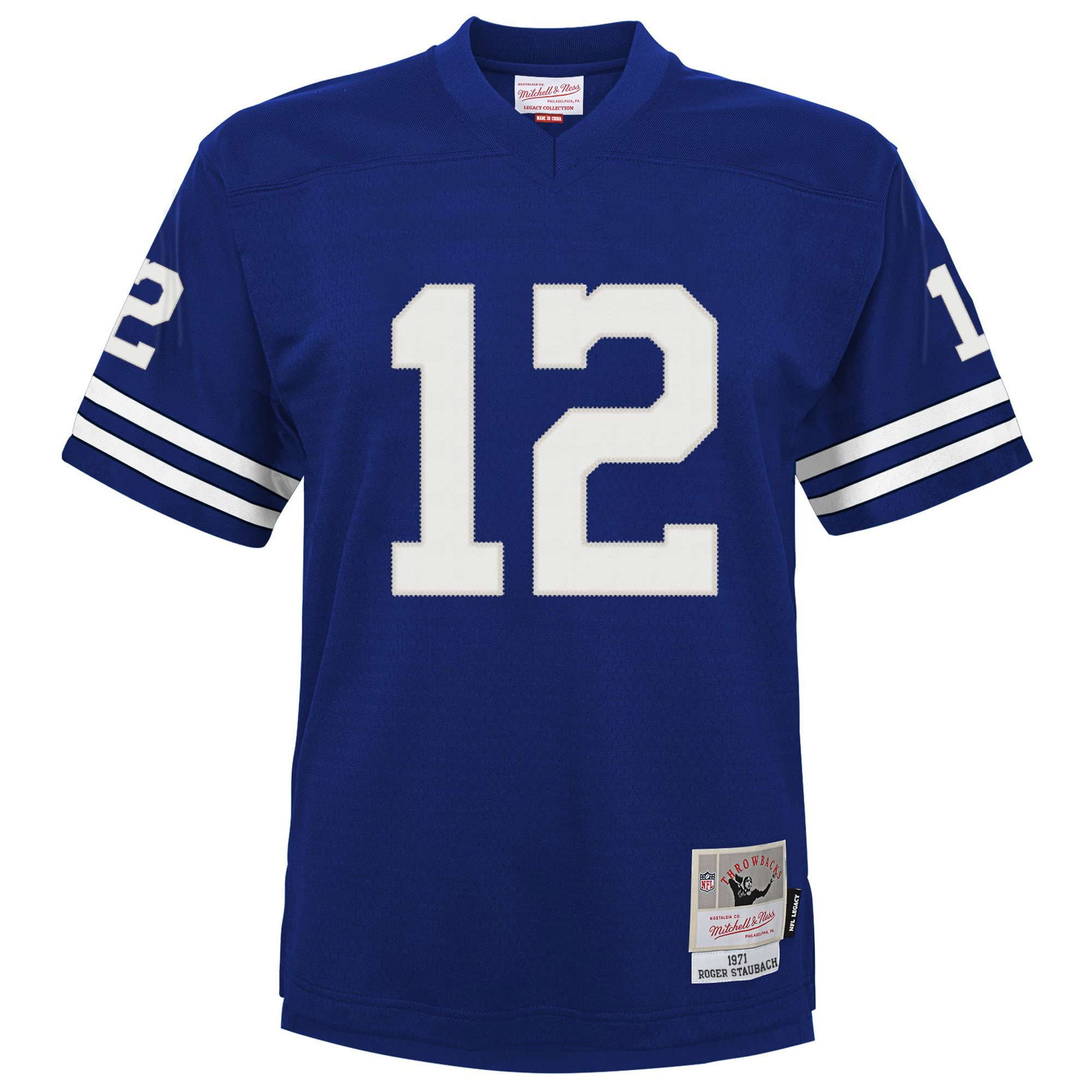 Roger Staubach Dallas Cowboys Mitchell & Ness Youth Retired Player Legacy Jersey - Navy - vstockx