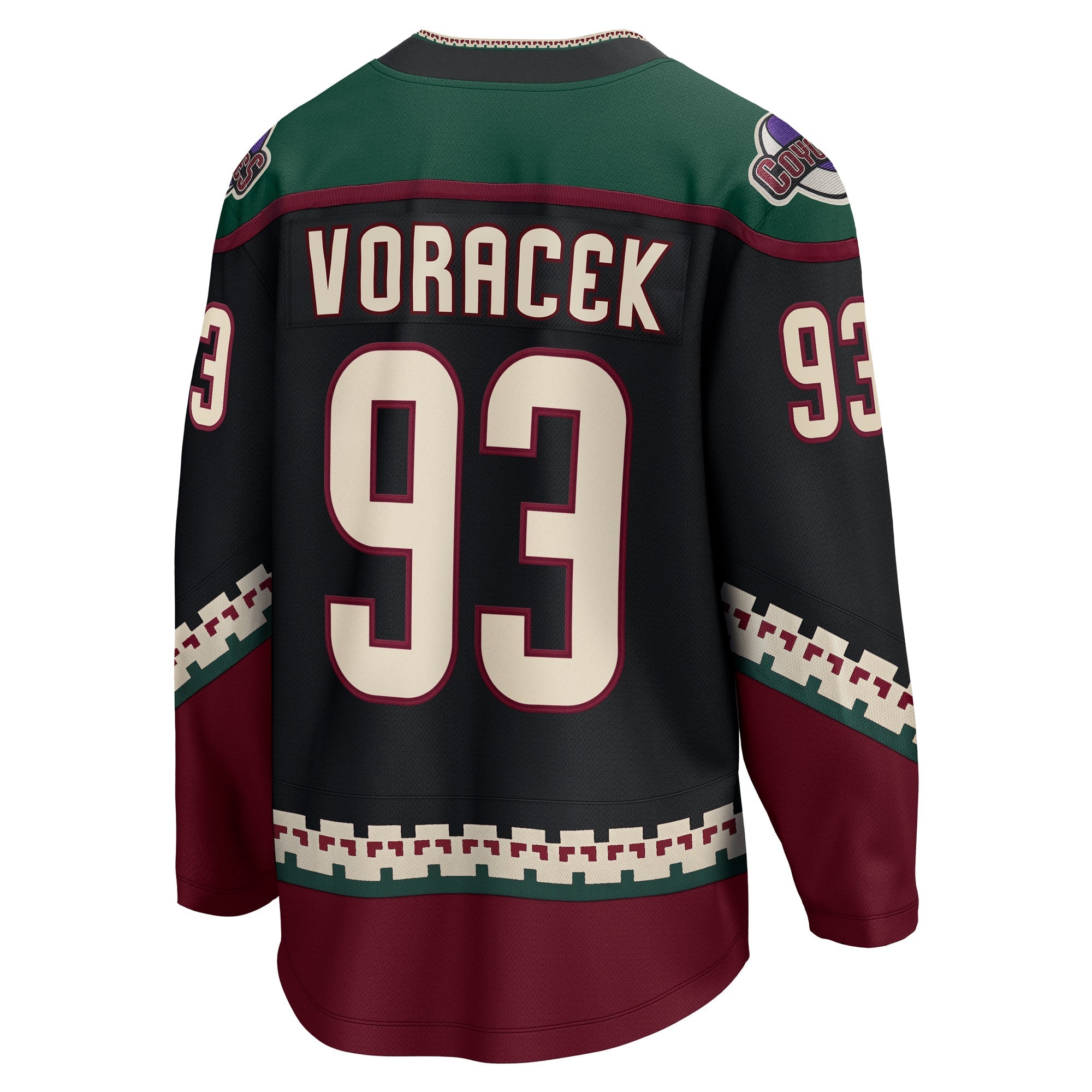 Men's Fanatics Branded Jakub Voracek Black Arizona Coyotes Home Breakaway Jersey - vstockx