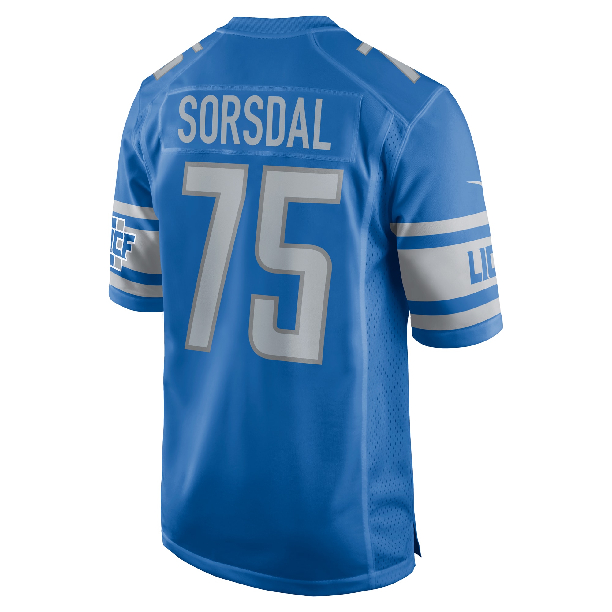 Colby Sorsdal Detroit Lions Nike Team Game Jersey - Blue - vstockx