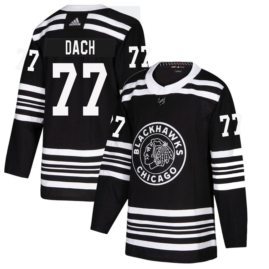 Men's Chicago Blackhawks Kirby Dach adidas Black Alternate 2019/20 Authentic Player Jersey - vstockx