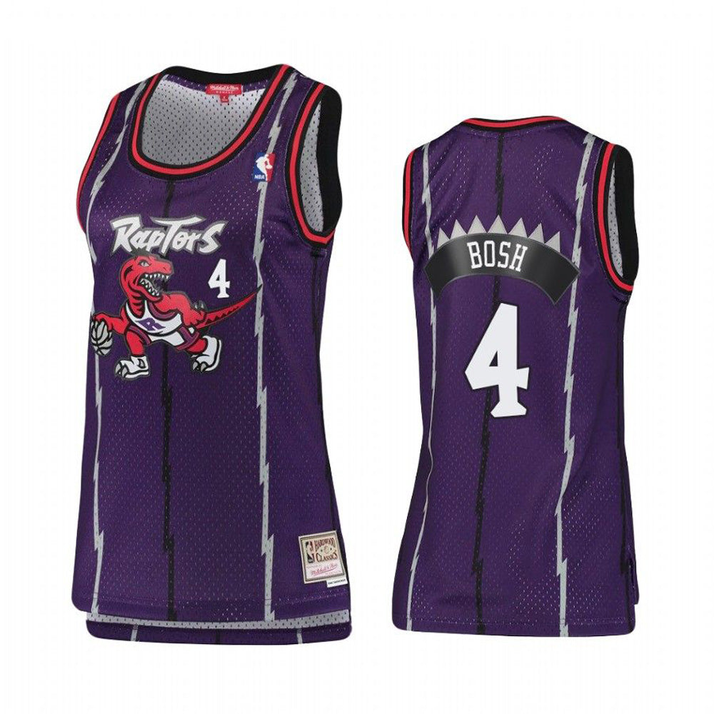 Women's Toronto Raptors Chris Bosh Hardwood Classics Jersey - Purple - vstockx
