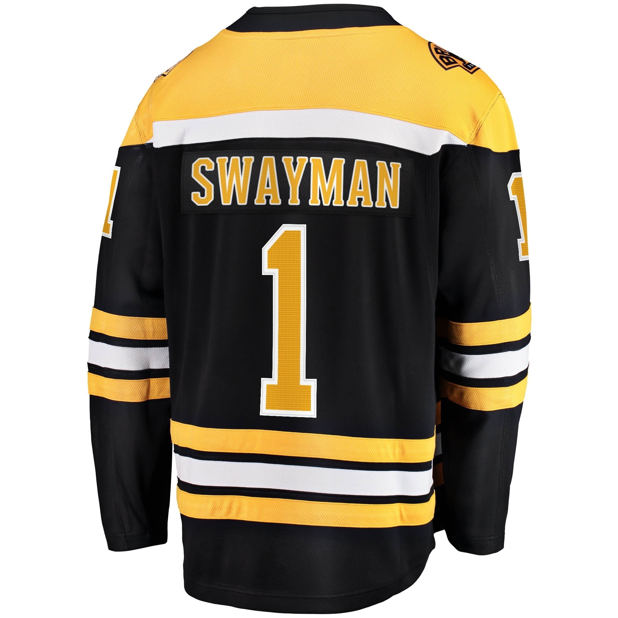Men's Fanatics Branded Jeremy Swayman Black Boston Bruins 2017/18 Home Breakaway Replica Jersey - vstockx