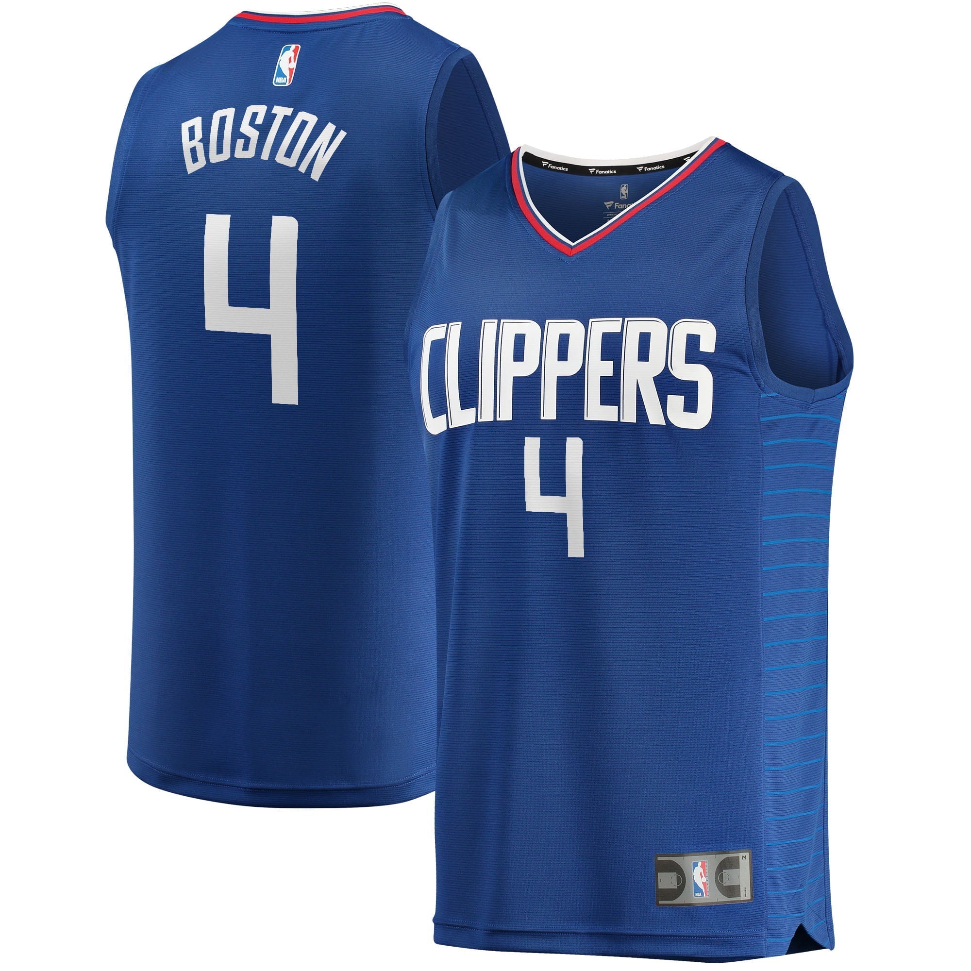 Men's Fanatics Branded Brandon Boston Jr. Royal LA Clippers 2021/22 Fast Break Replica Jersey - Icon Edition - vstockx