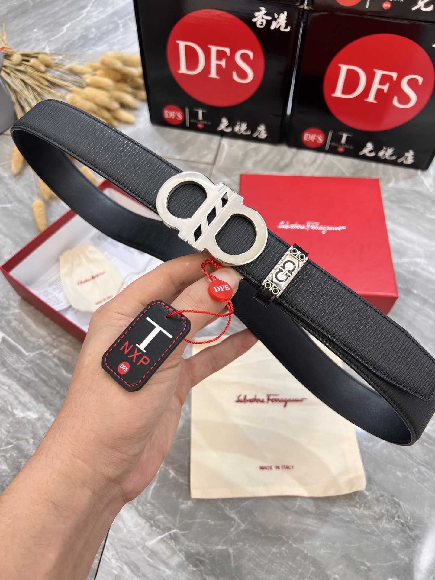 Streetwear Belt Ferragamo 319870 size:3.5cm - vstockx