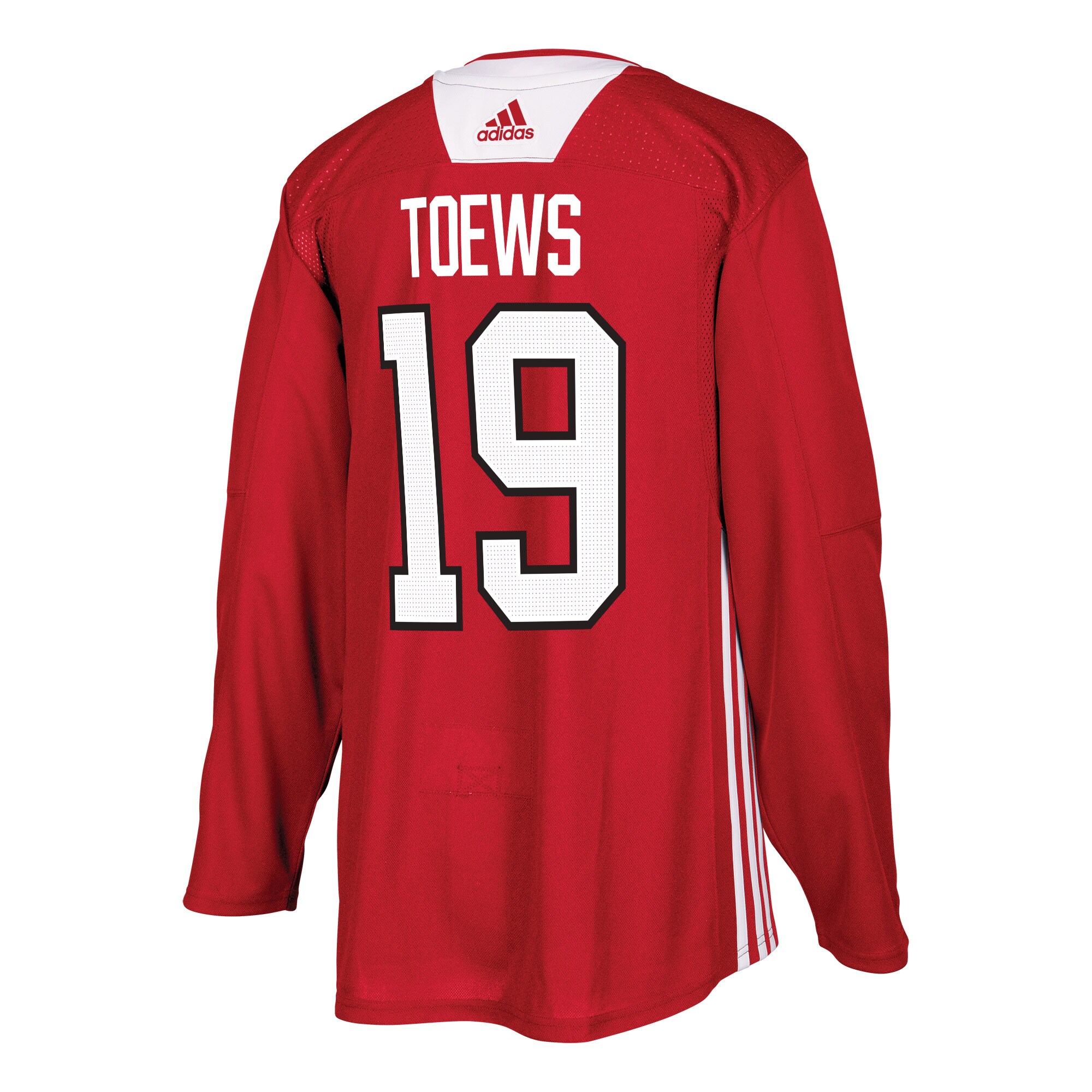 Jonathan Toews Chicago Blackhawks adidas Practice Player Jersey - Red - vstockx