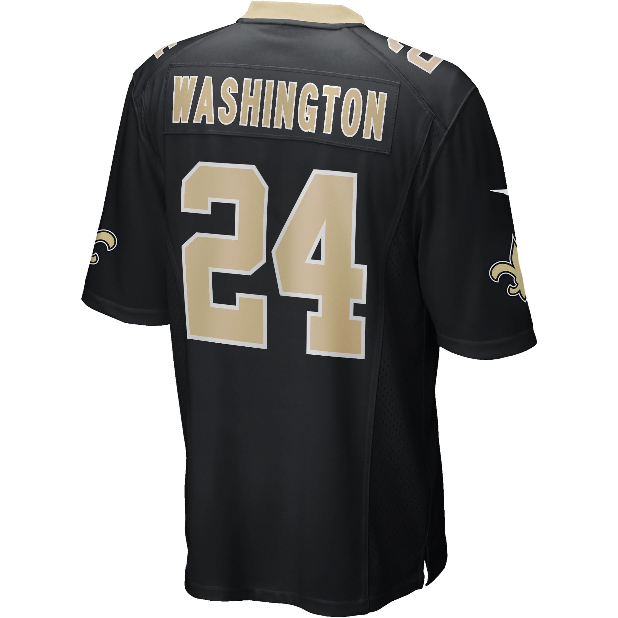Men's Nike Dwayne Washington Black New Orleans Saints Game Player Jersey - vstockx