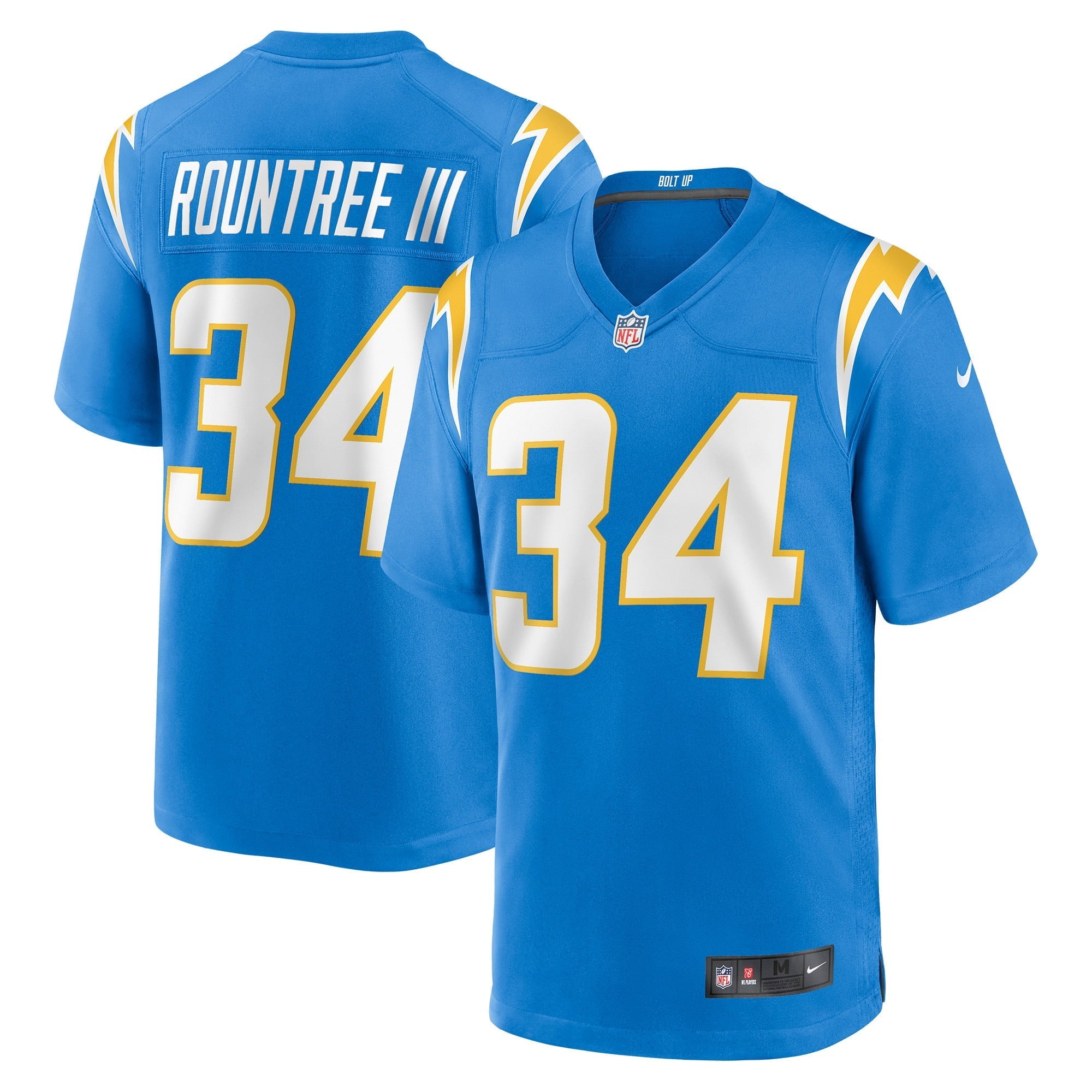 Men's Nike Larry Rountree III Powder Blue Los Angeles Chargers Player Game Jersey - vstockx