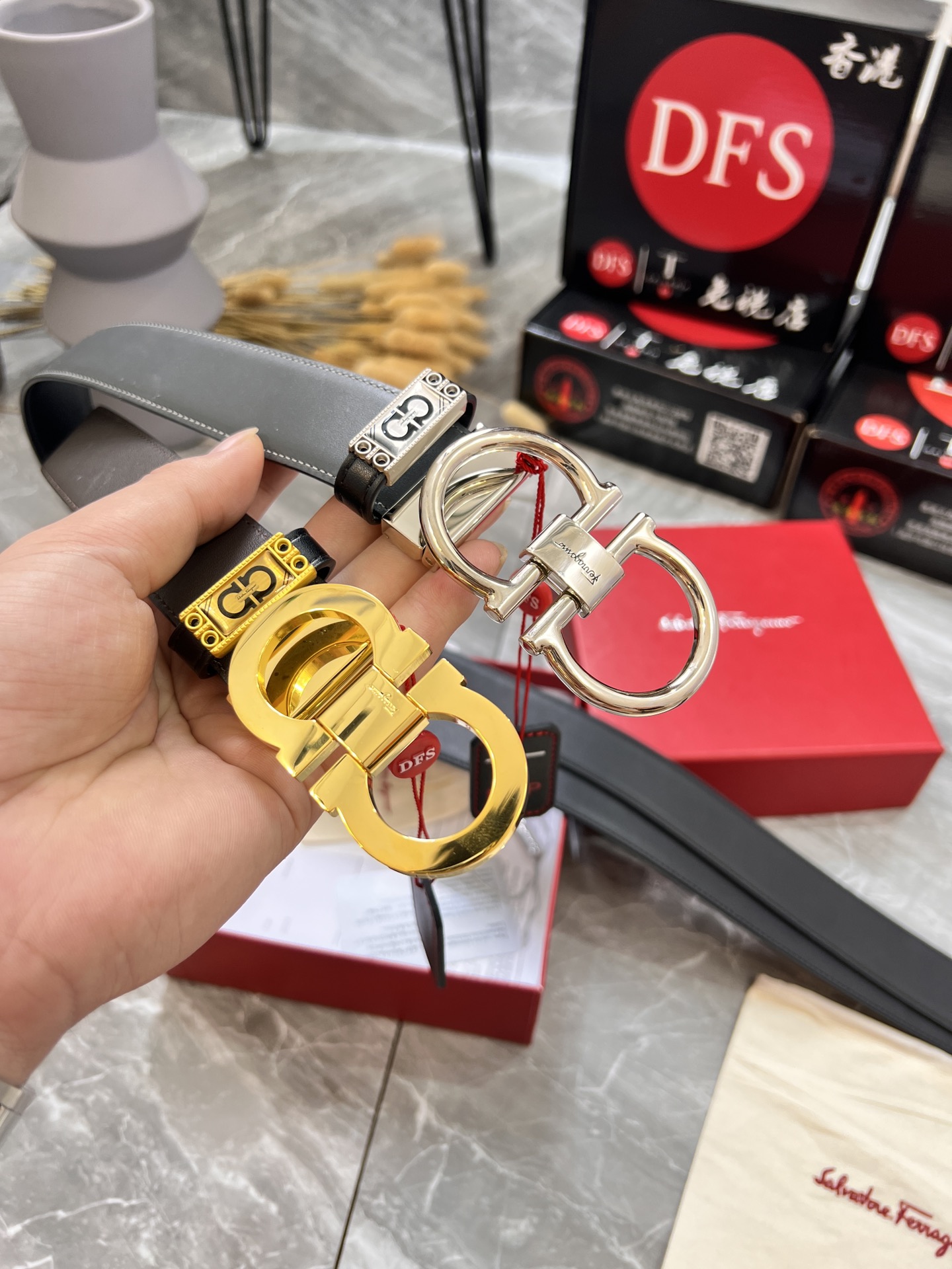 Streetwear Belt Ferragamo 319954 size:3.5cm - vstockx
