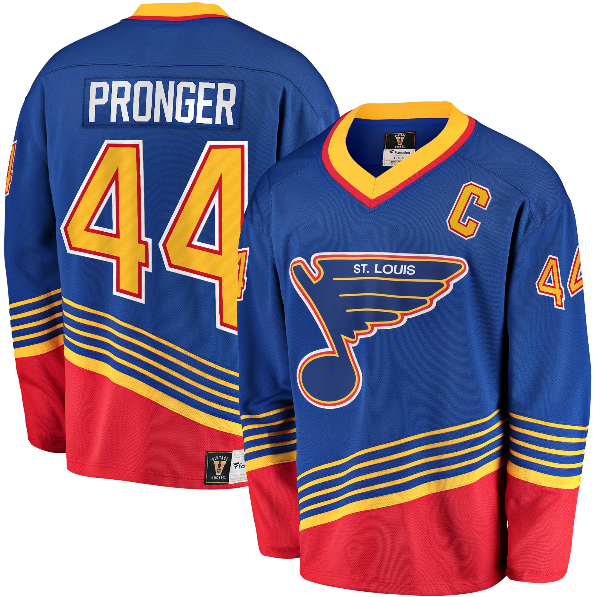 Chris Pronger St. Louis Blues Fanatics Branded Breakaway Retired Player Jersey - Blue - vstockx