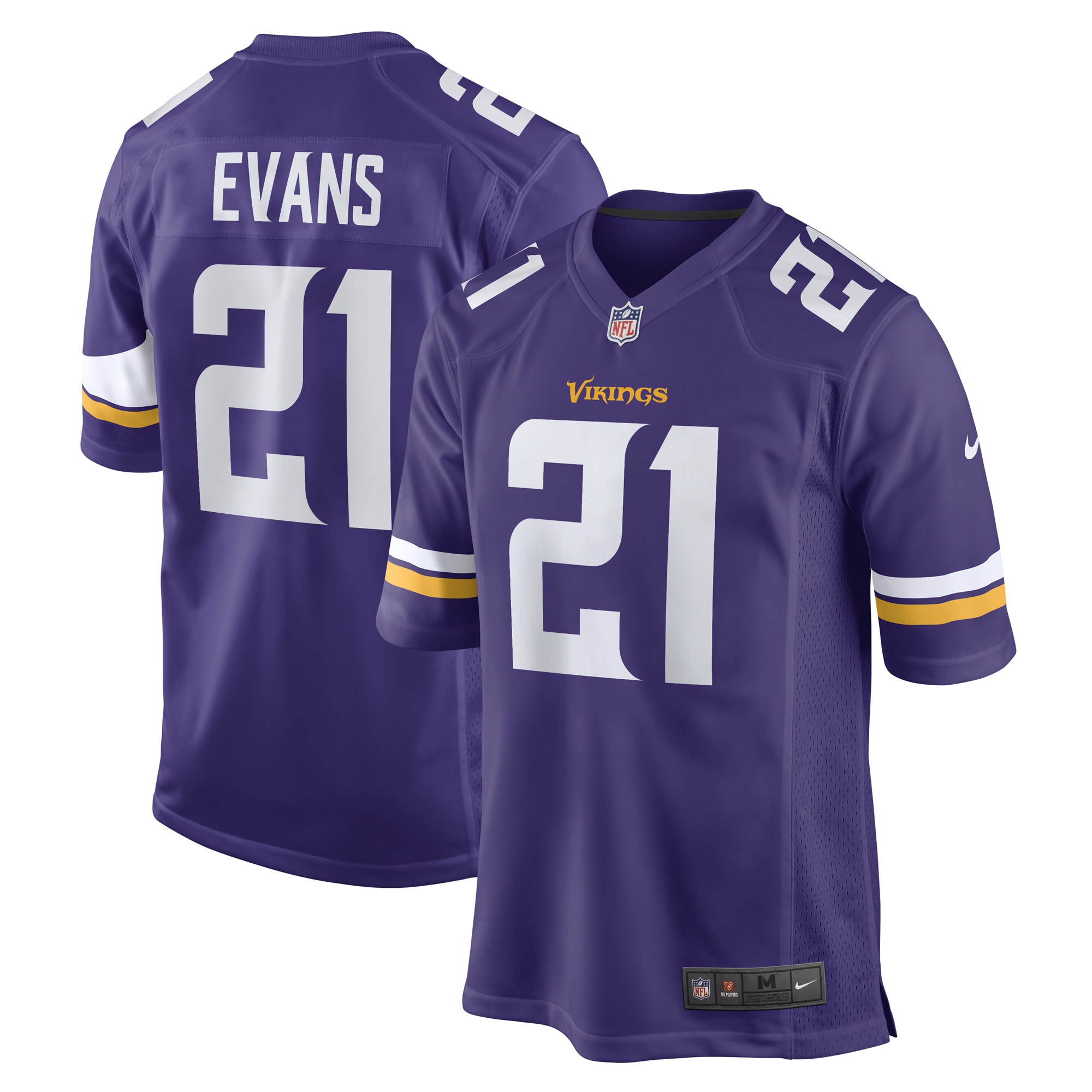 Akayleb Evans Minnesota Vikings Nike Game Player Jersey - Purple - vstockx