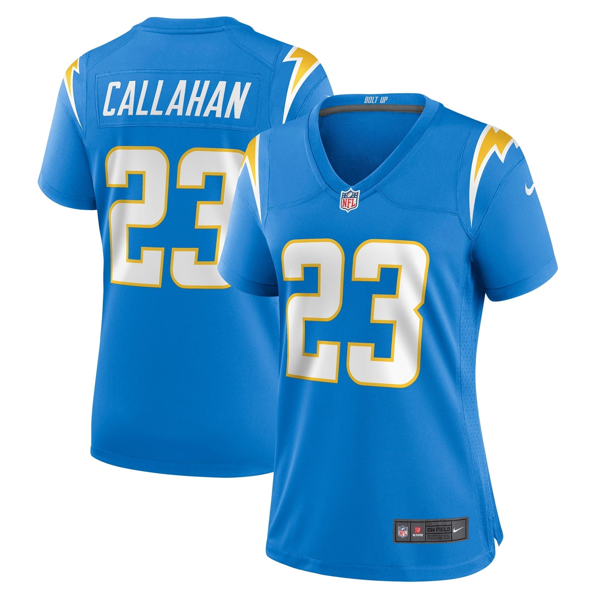 Women's Nike Bryce Callahan Powder Blue Los Angeles Chargers Game Jersey - vstockx