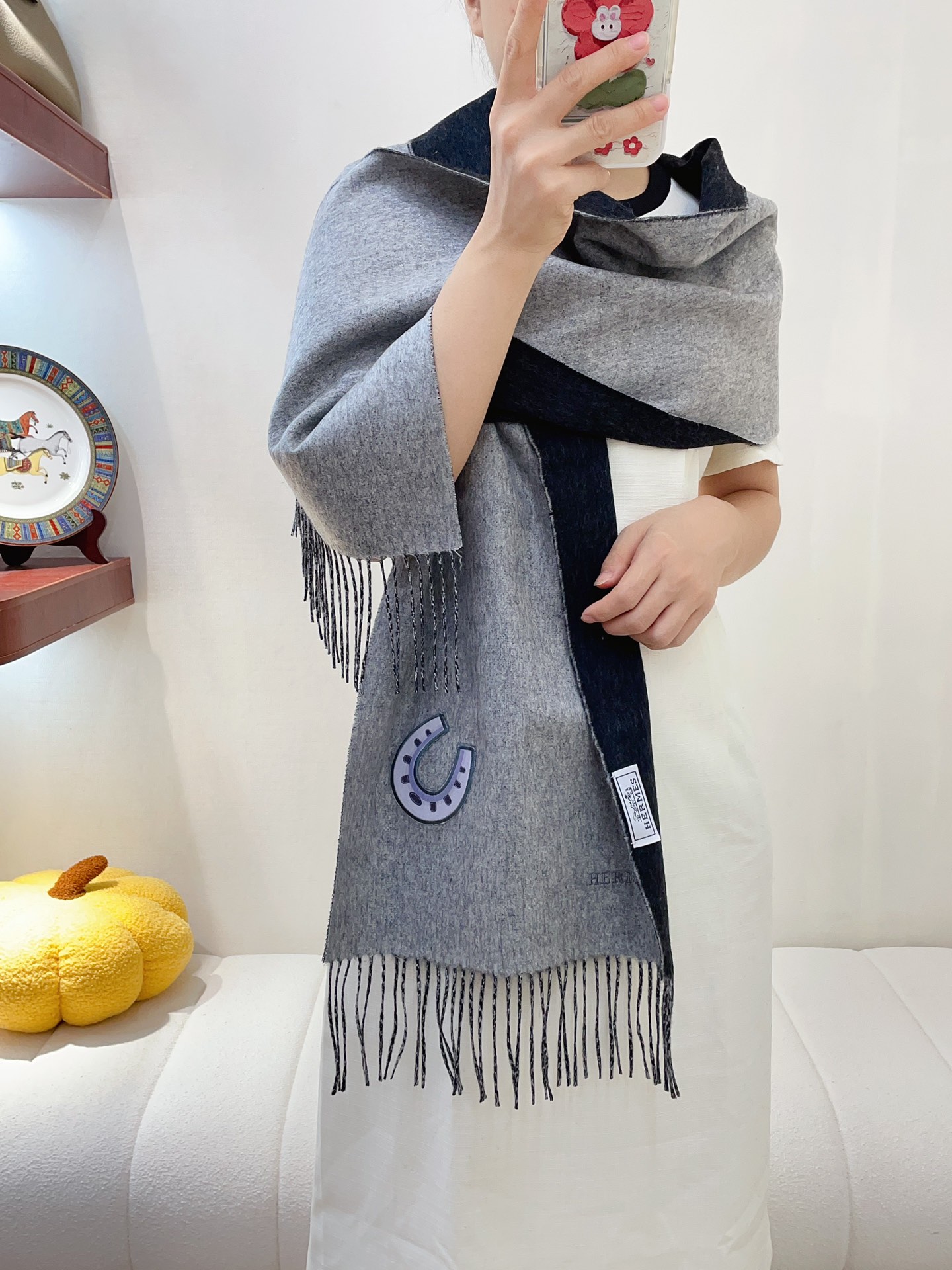 Streetwear Scarf Hermes 328853 SIZE:90cm*90cm - vstockx