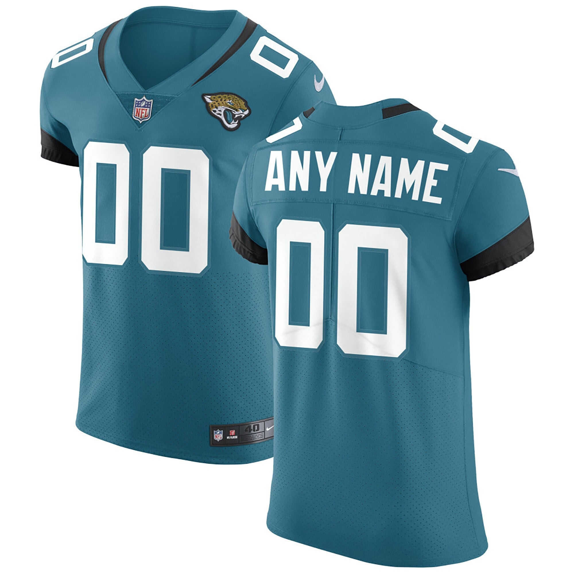 Jacksonville Jaguars Nike Vapor Untouchable Elite Custom Jersey - Teal - vstockx