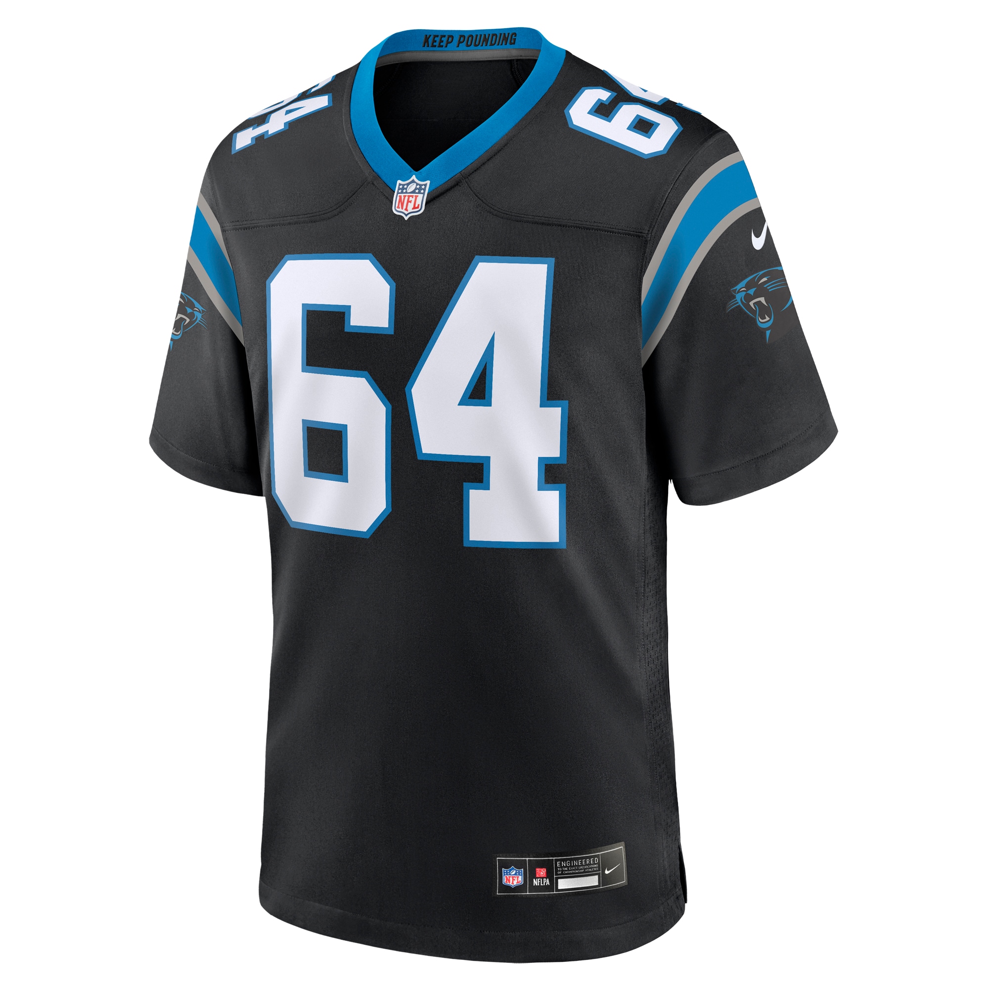 Justin McCray Carolina Panthers Nike Team Game Jersey - Black - vstockx