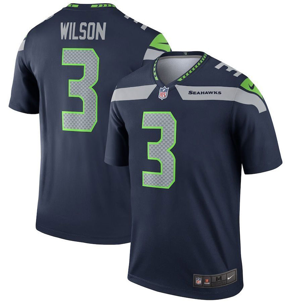 Youth Seattle Seahawks Russell Wilson Legend Jersey - Navy - vstockx