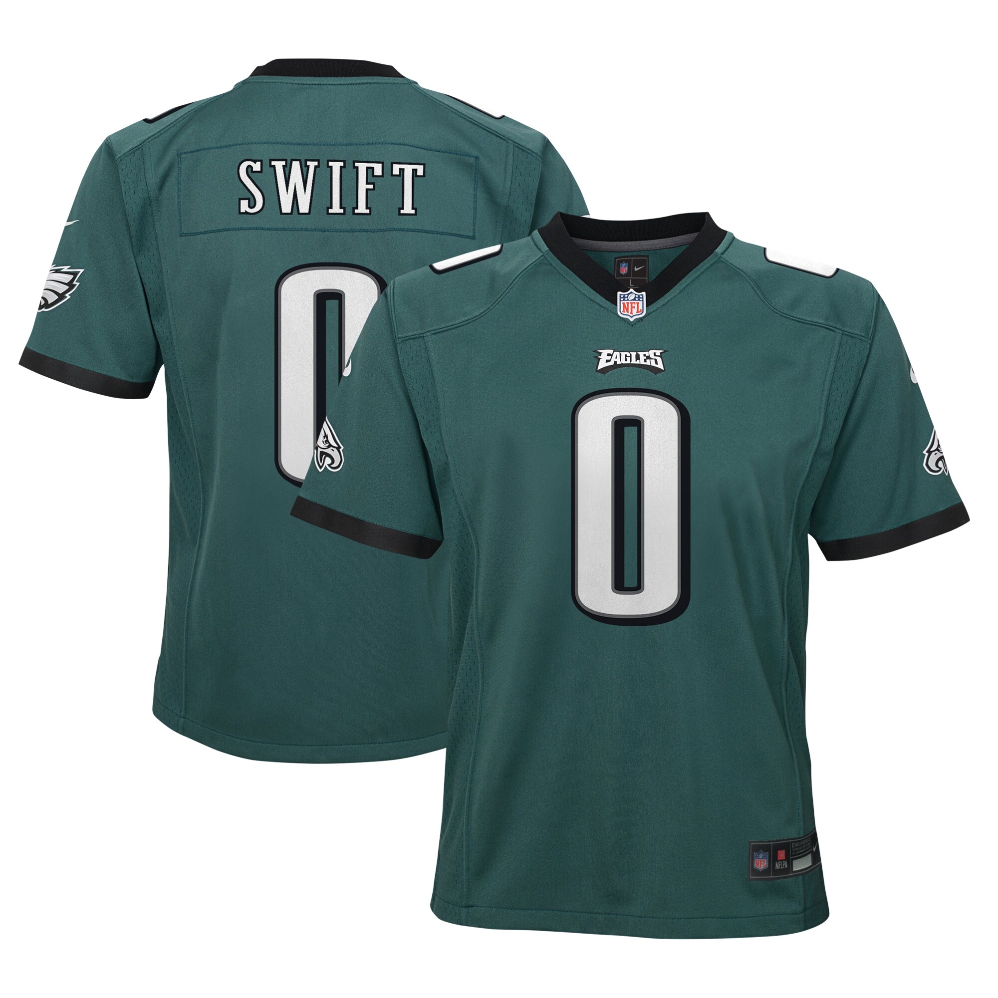 D'Andre Swift Philadelphia Eagles Nike Youth Game Jersey - Midnight Green - vstockx
