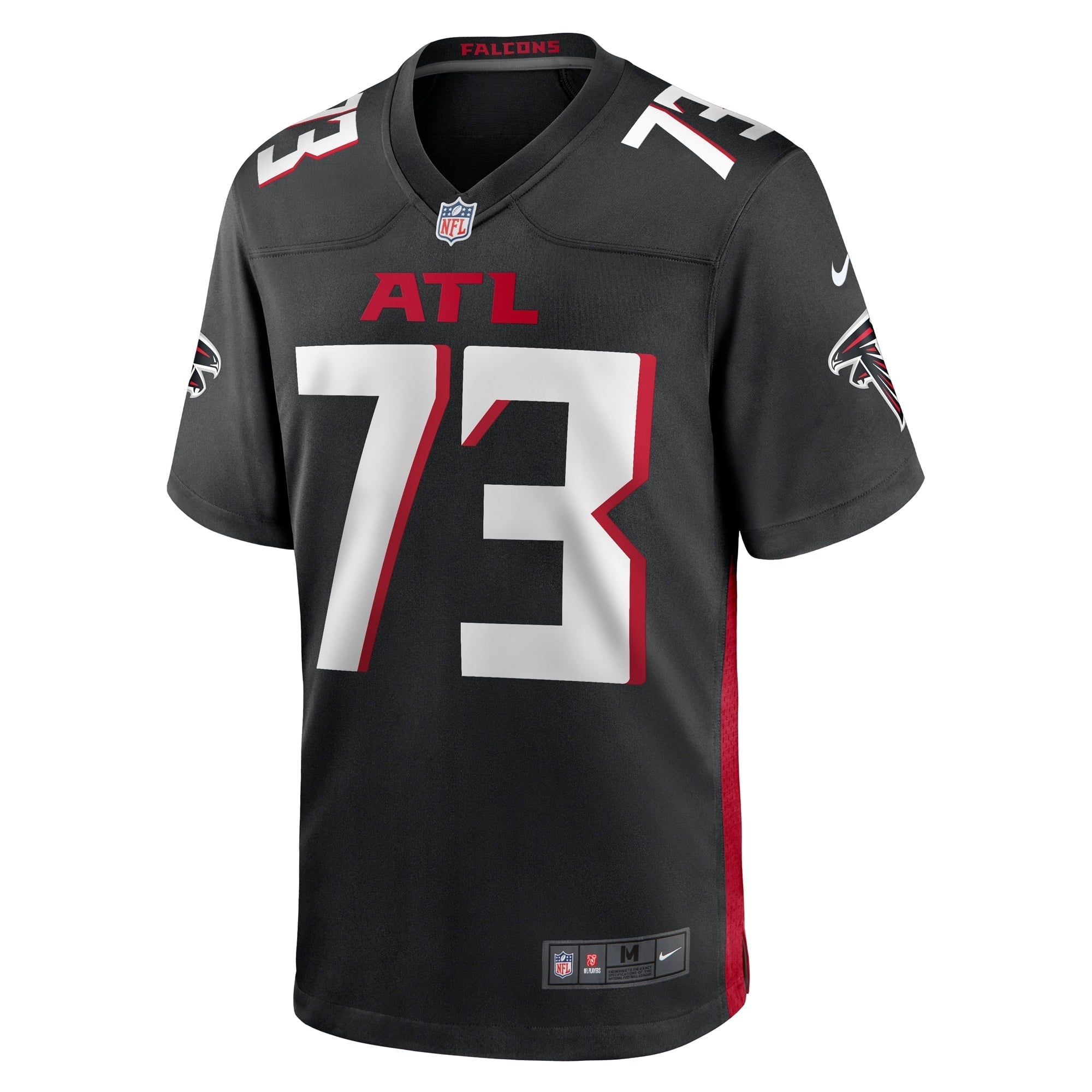 Men's Nike Tyler Vrabel Black Atlanta Falcons Player Game Jersey - vstockx