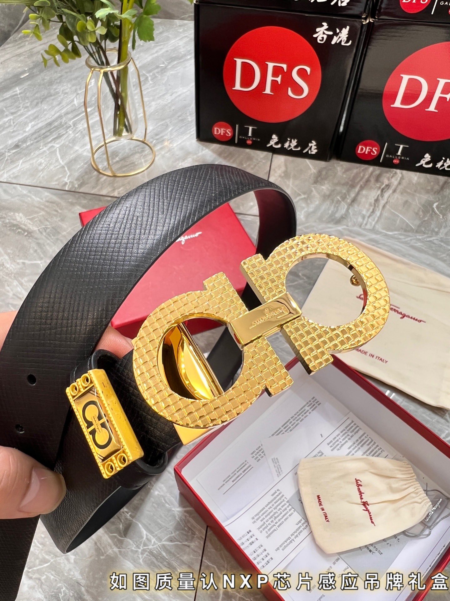 Streetwear Belt Ferragamo 319840 size:3.5cm - vstockx