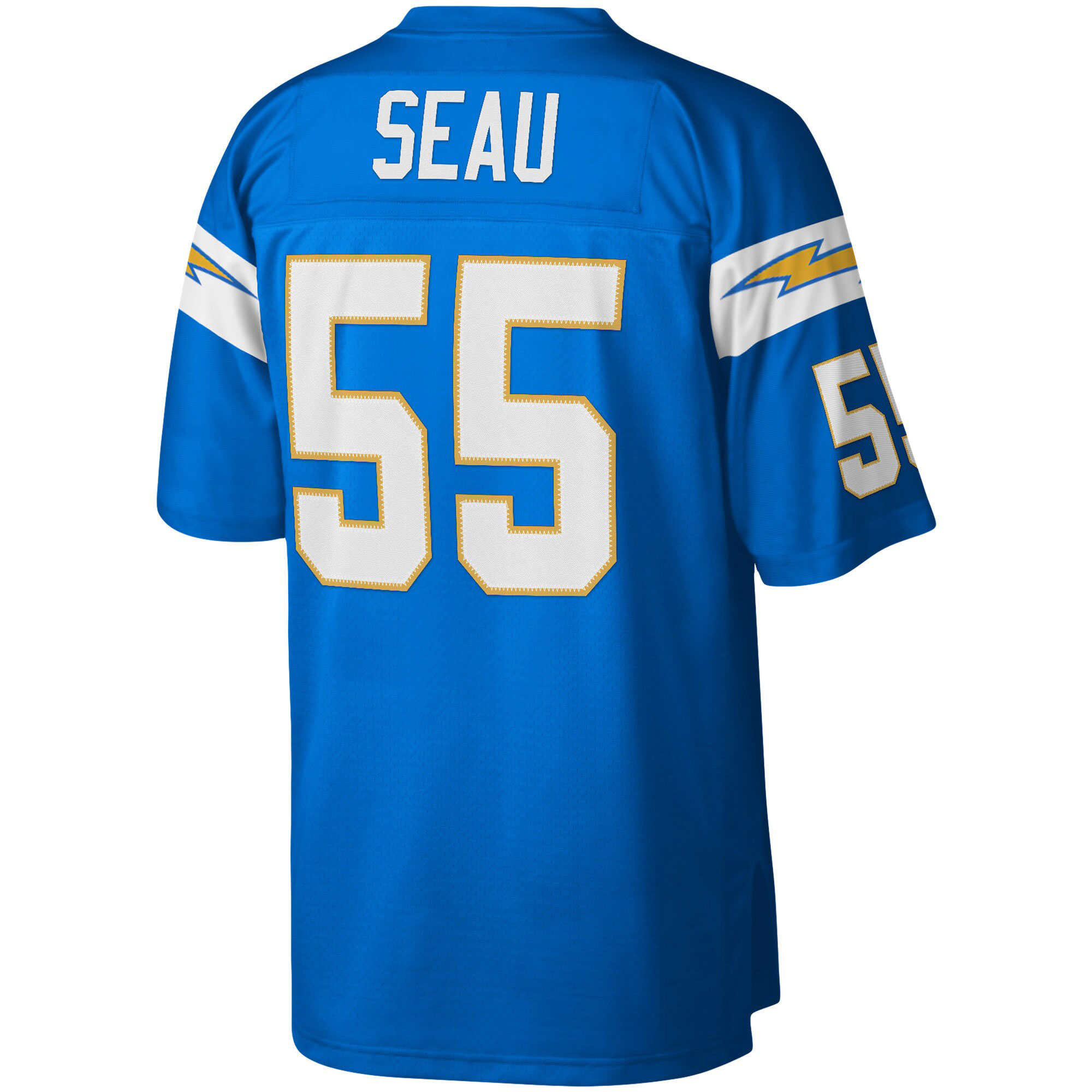 Junior Seau Los Angeles Chargers Mitchell & Ness Big & Tall 2002 Retired Player Replica Jersey - Powder Blue - vstockx