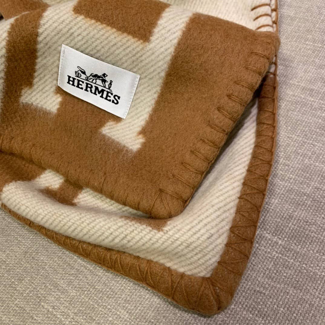 Blanket Hermes size 140*170cm 1 - vstockx