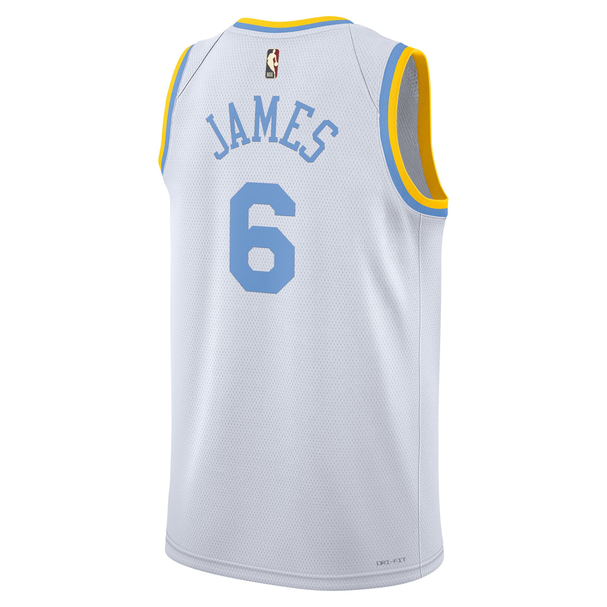 LeBron James Los Angeles Lakers Nike Swingman Jersey - Classic Edition - White - vstockx