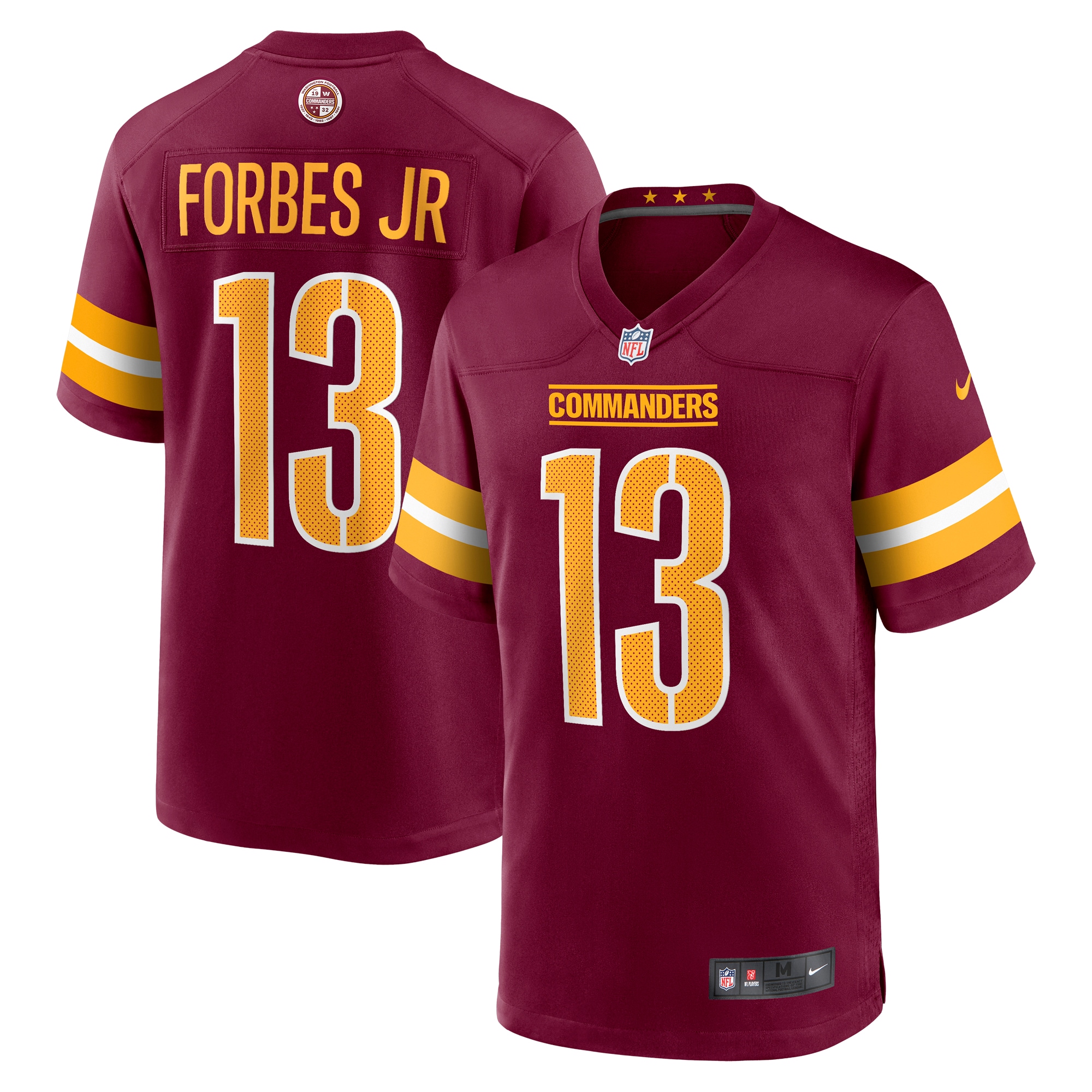 Emmanuel Forbes Washington Commanders Nike 2023 NFL Draft First Round Pick Game Jersey - Burgundy - vstockx