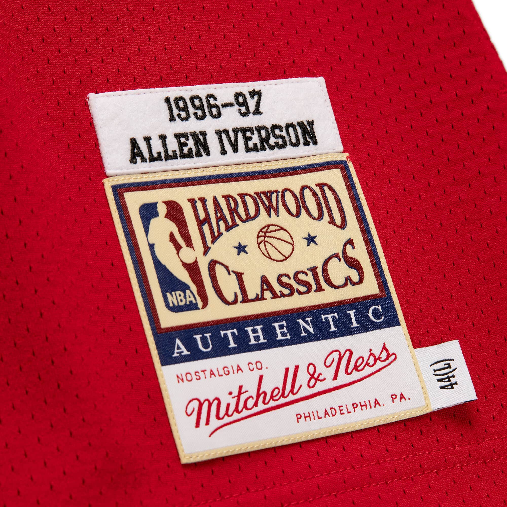 Authentic Allen Iverson Philadelphia 76ers 1996-97 Jersey - vstockx