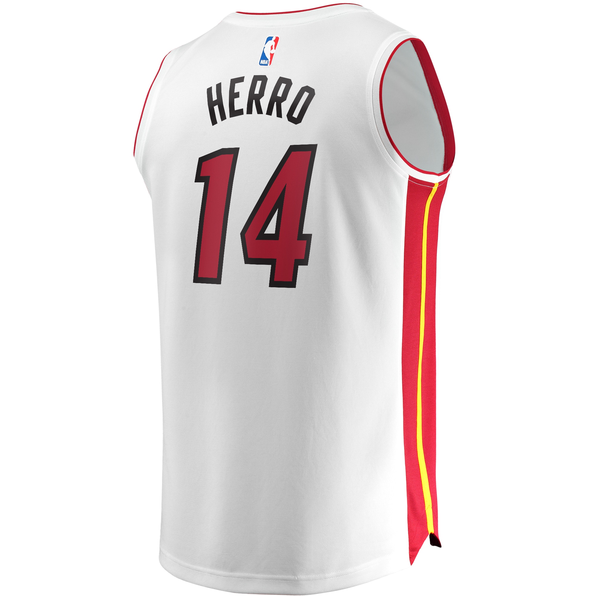 Tyler Herro Miami Heat Fanatics Branded Youth Fast Break Replica Jersey White - Association Edition - vstockx