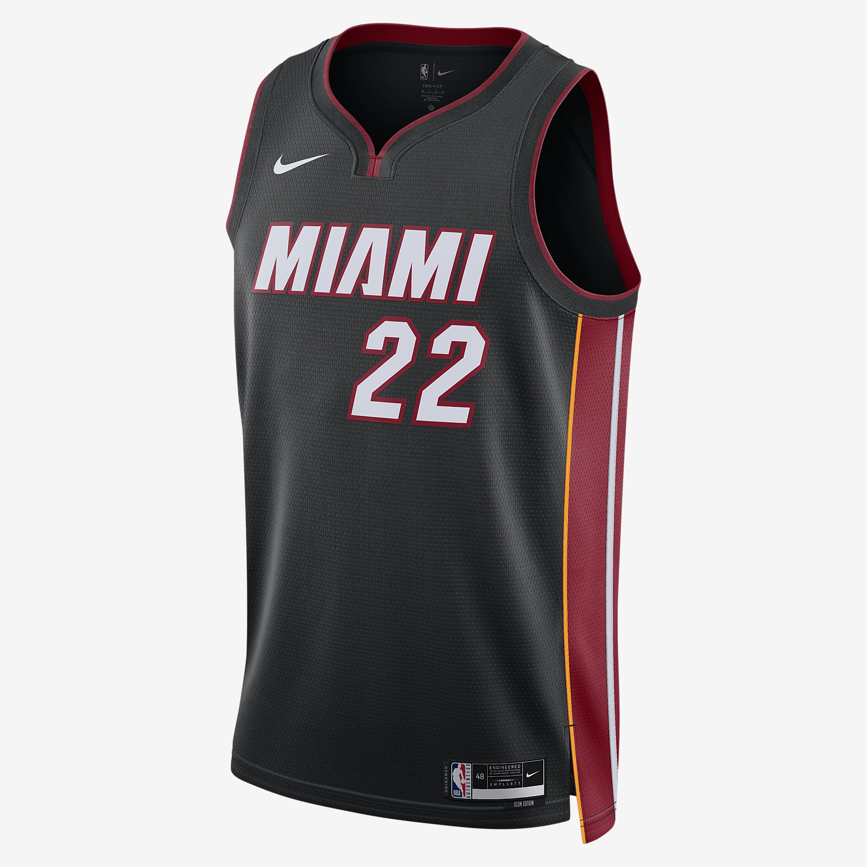 Miami Heat Icon Edition 2022/23 Nike Dri-FIT NBA Swingman Jersey - Black - vstockx