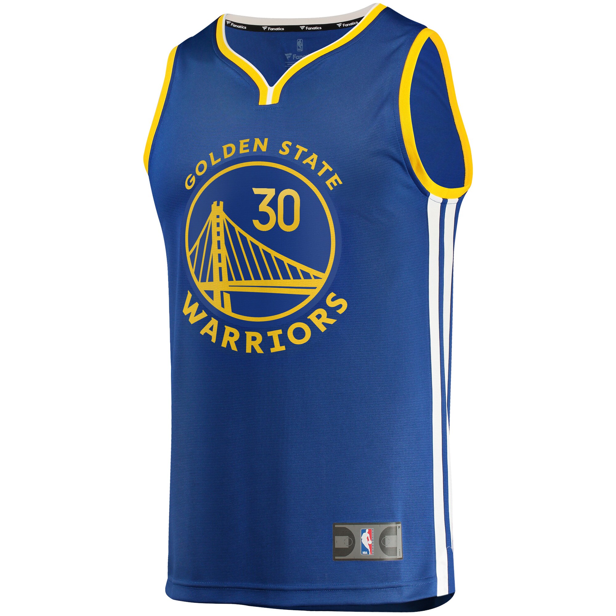 Stephen Curry Golden State Warriors Fanatics Branded Fast Break Replica Jersey - Icon Edition - Blue - vstockx