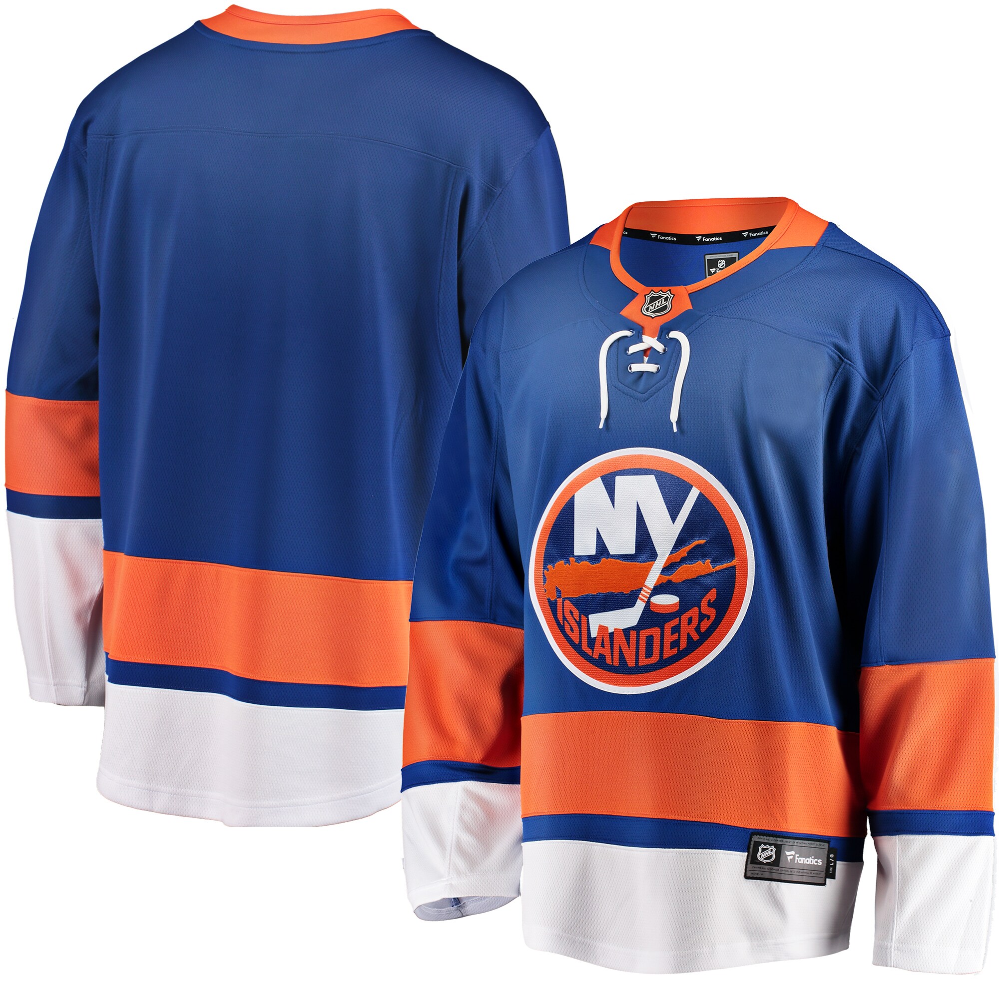 New York Islanders Fanatics Branded Breakaway Home Jersey - Blue - vstockx