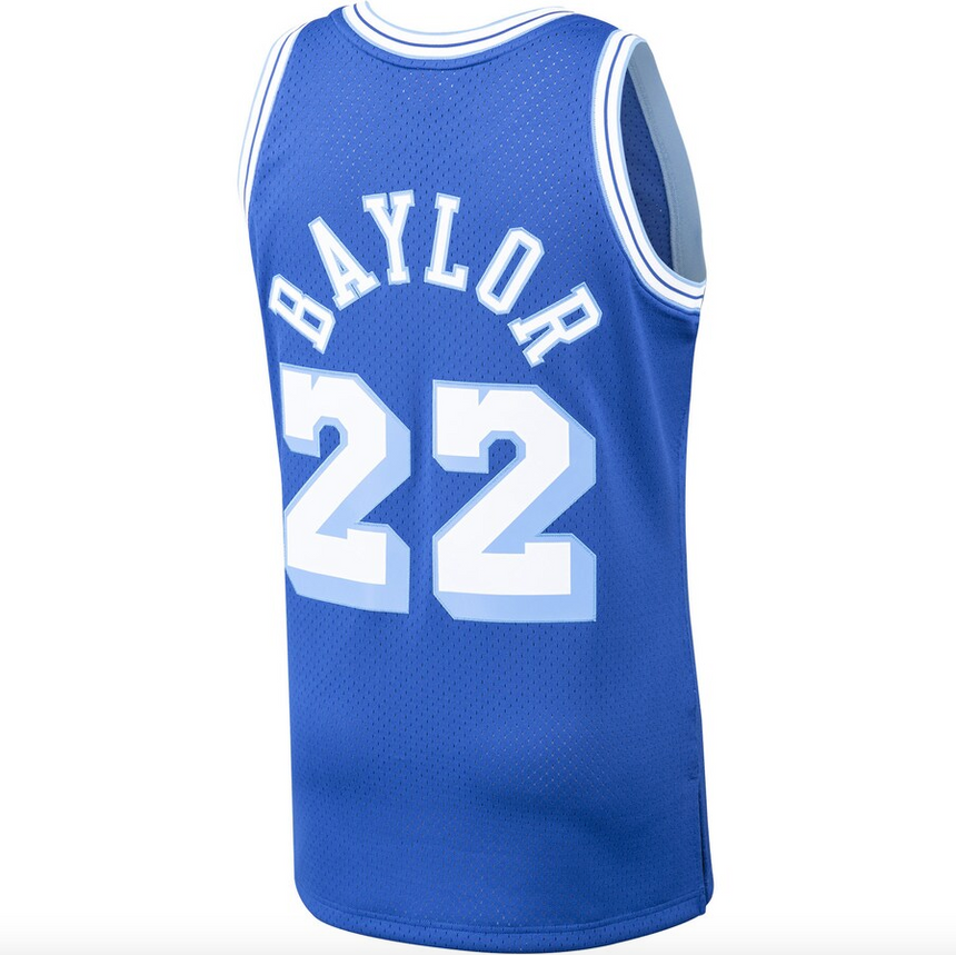 Men's Los Angeles Lakers Elgin Baylor Mitchell & Ness Royal Hardwood Classics 1960-61 Swingman Jersey - vstockx