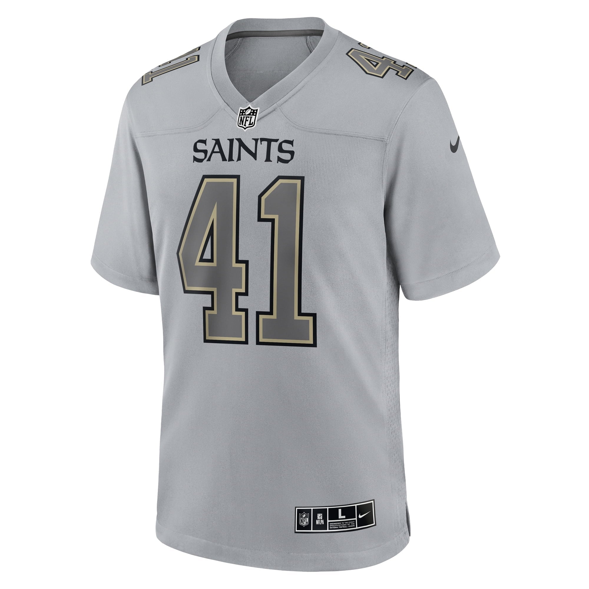 Men's Nike Alvin Kamara Gray New Orleans Saints Atmosphere Fashion Game Jersey - vstockx