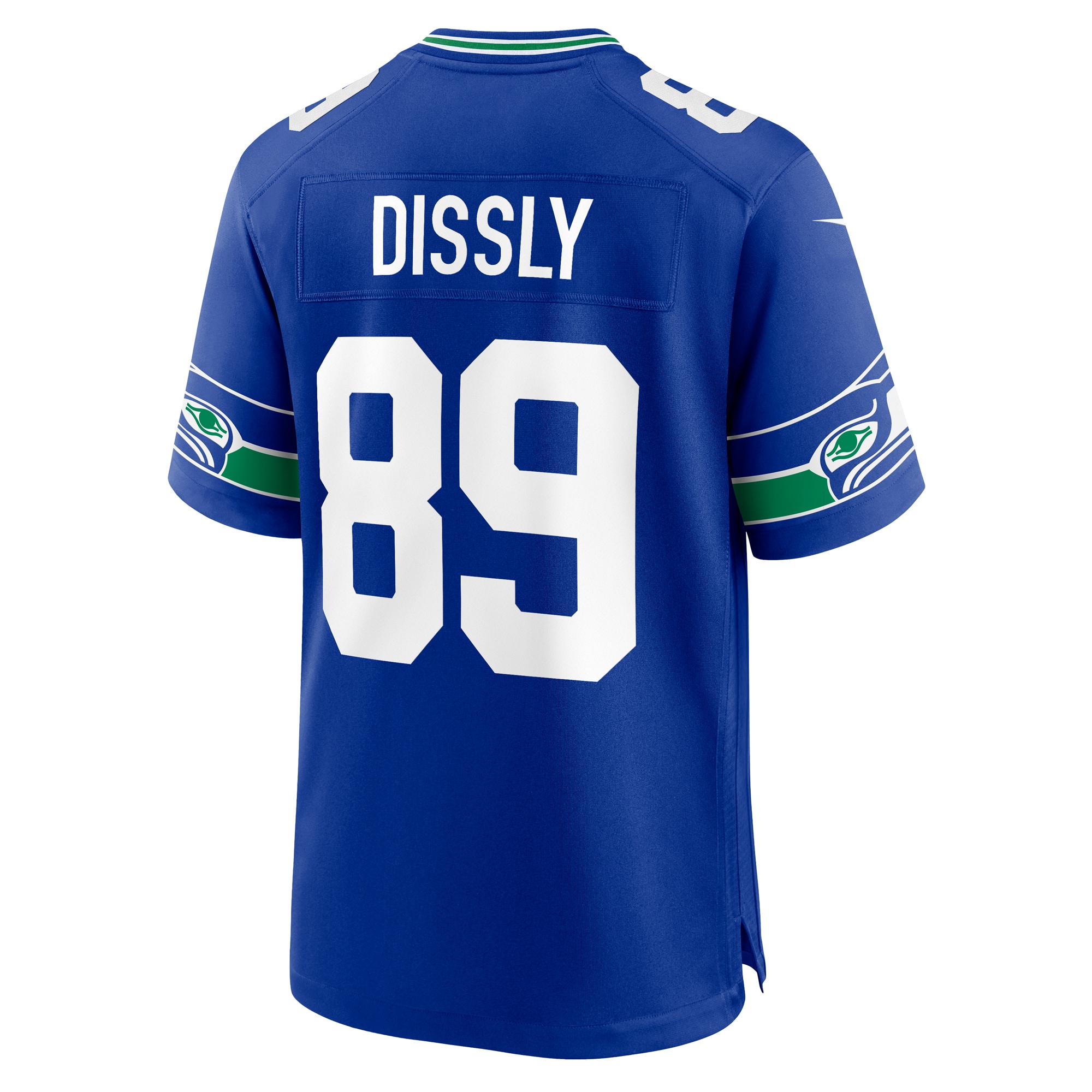 Will Dissly Seattle Seahawks Nike Throwback Player Game Jersey - Royal - vstockx